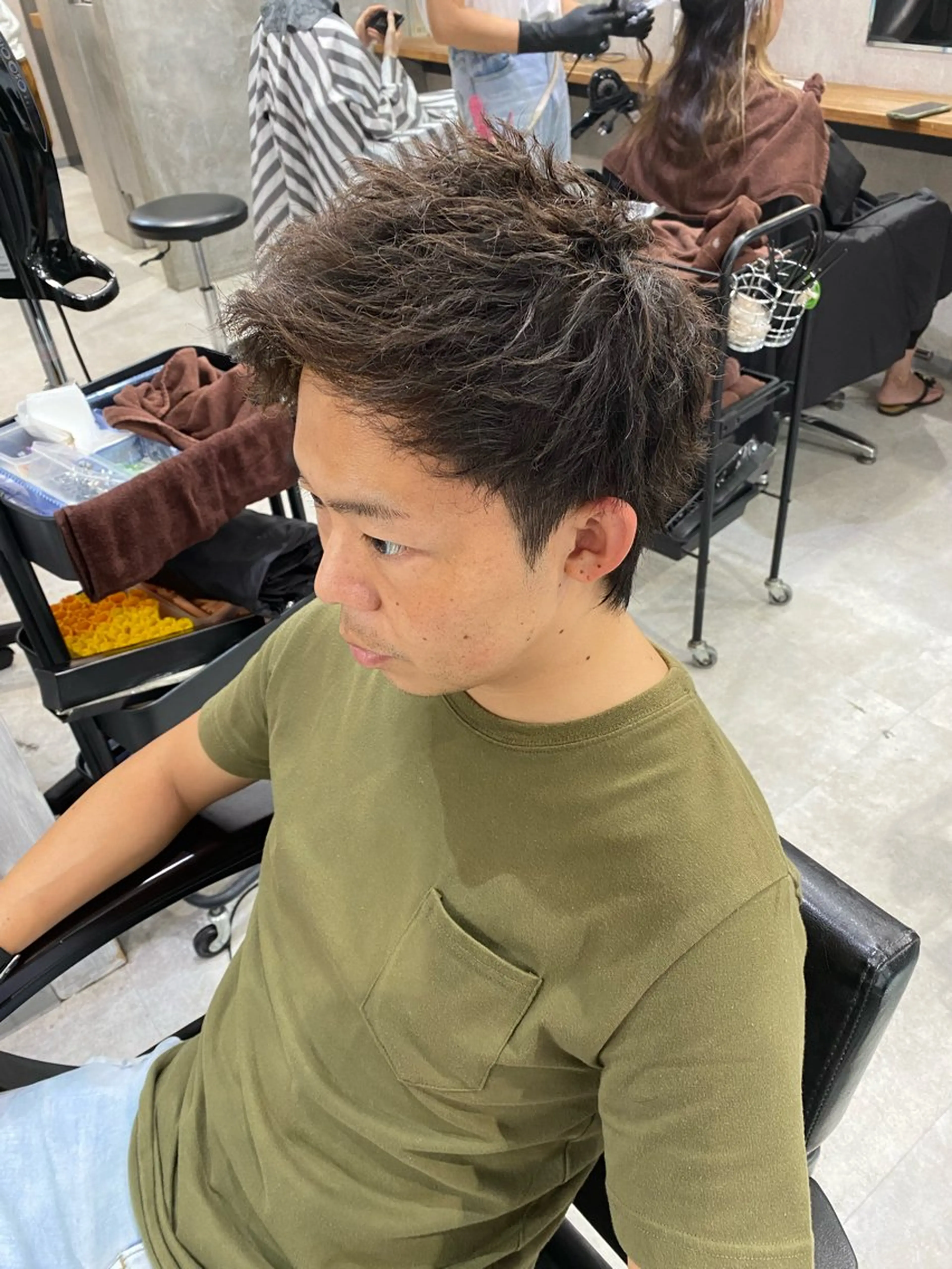 ショート パーマ メンズ メンズウルフカット ウルフカット カット パーマ 🐉『メンズ美容師』 吉田龍星🐉のヘアスタイル