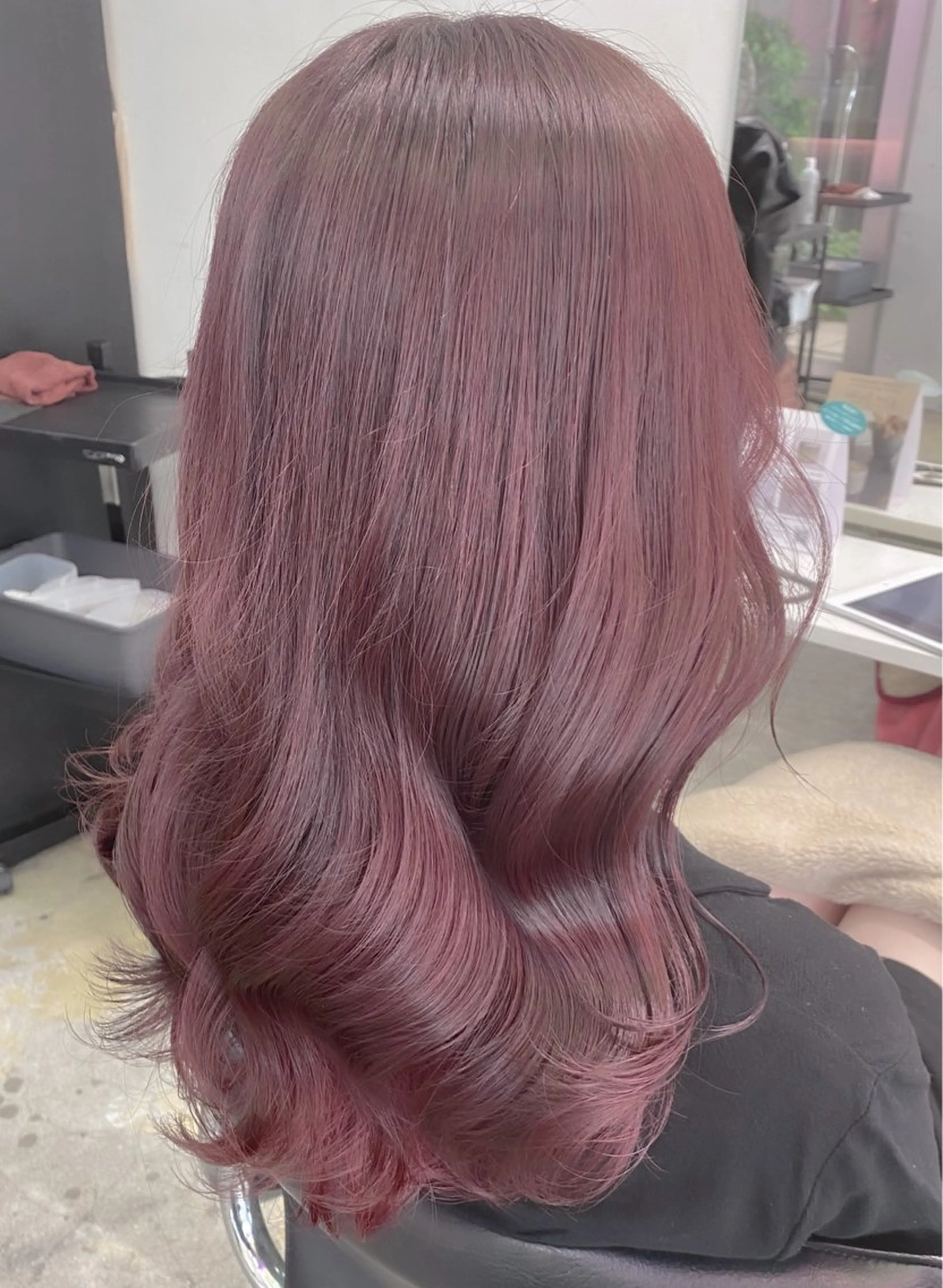 セミロング カラー ヘアアレンジ 💗💗韓国レイヤー yu-ki💗💗のヘアスタイル