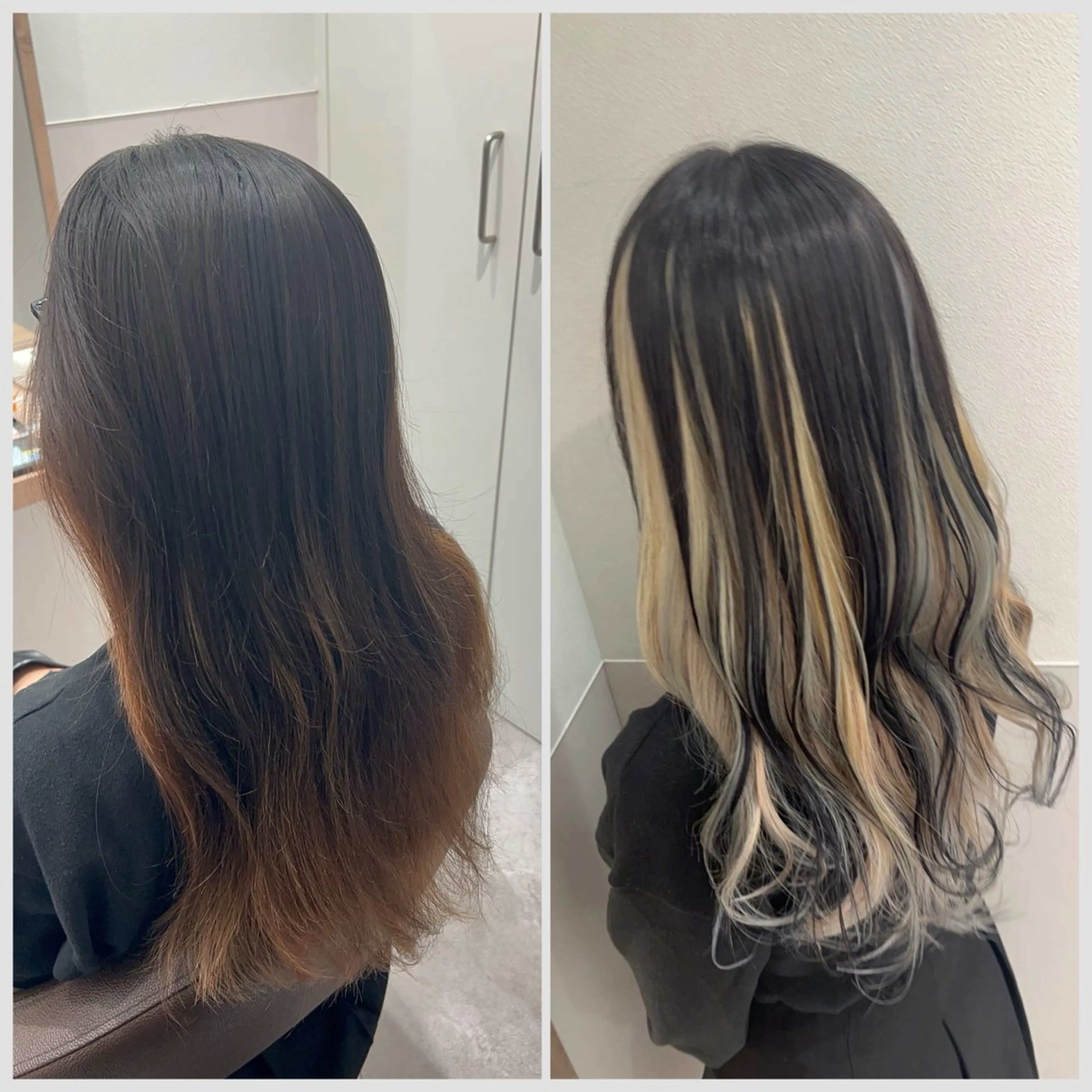 セミロング カラー ブリーチ ケアブリーチ ダブルカラー ヘアカラー SALOWIN 神戸三宮店所属・【三宮/ブリーチ なしカラー】高田祐也のヘアスタイル