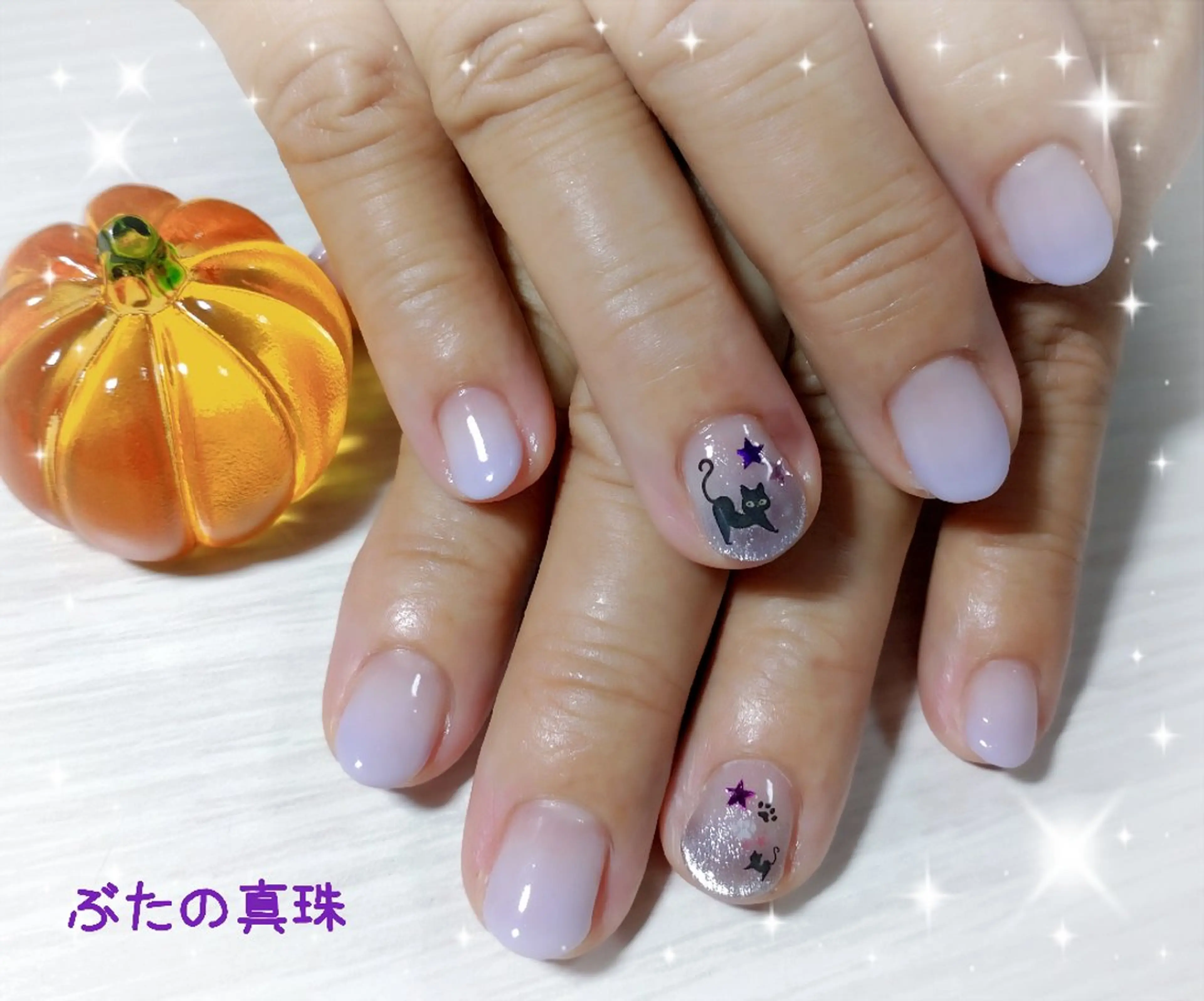 ネイル ハロウィン ハンドネイル 林 珠里のネイルデザイン