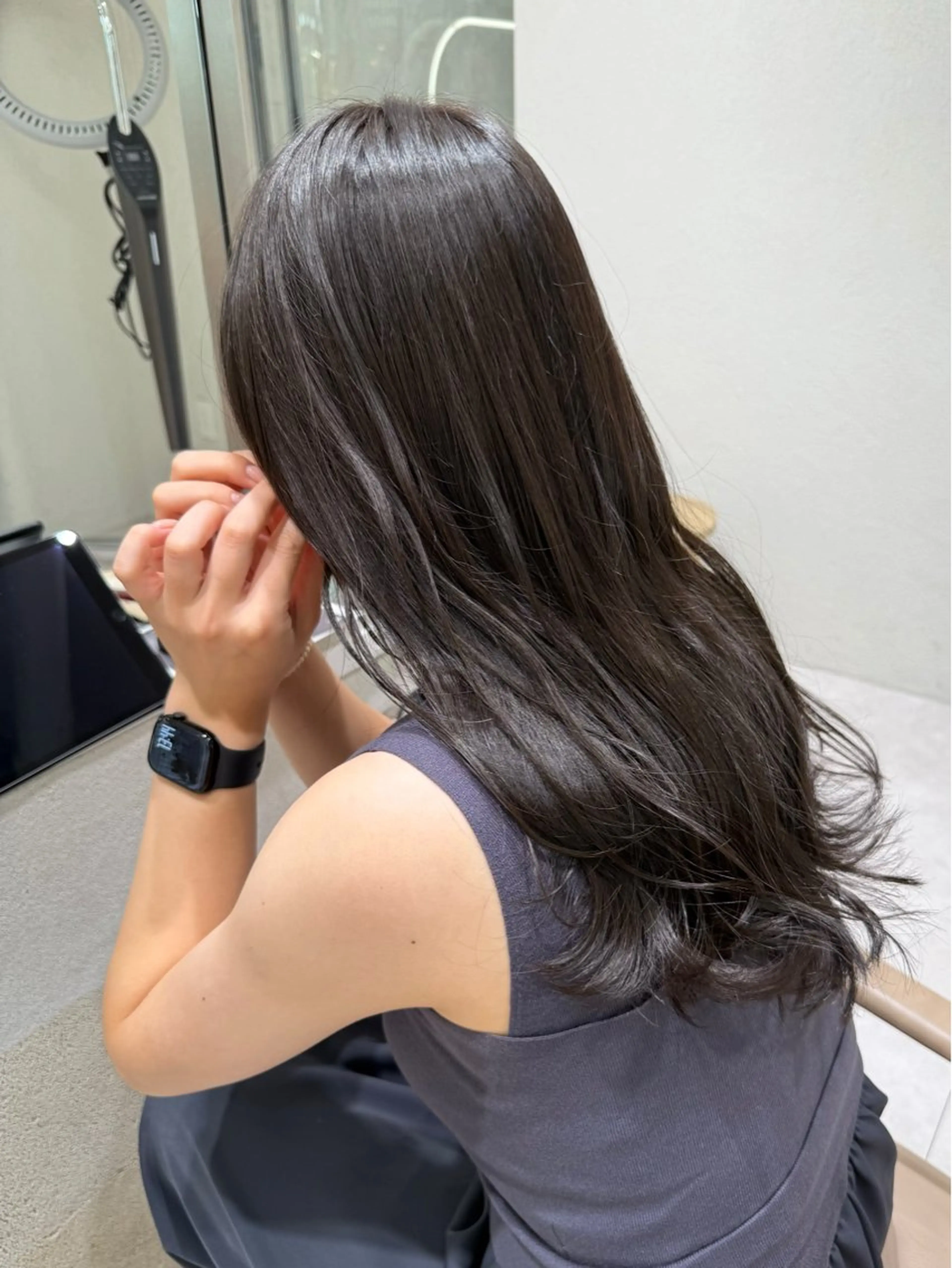 ロング カラー カット ヘアカラー トリートメント 🌿透明感カラー🌿 sayu／恵比寿のヘアスタイル