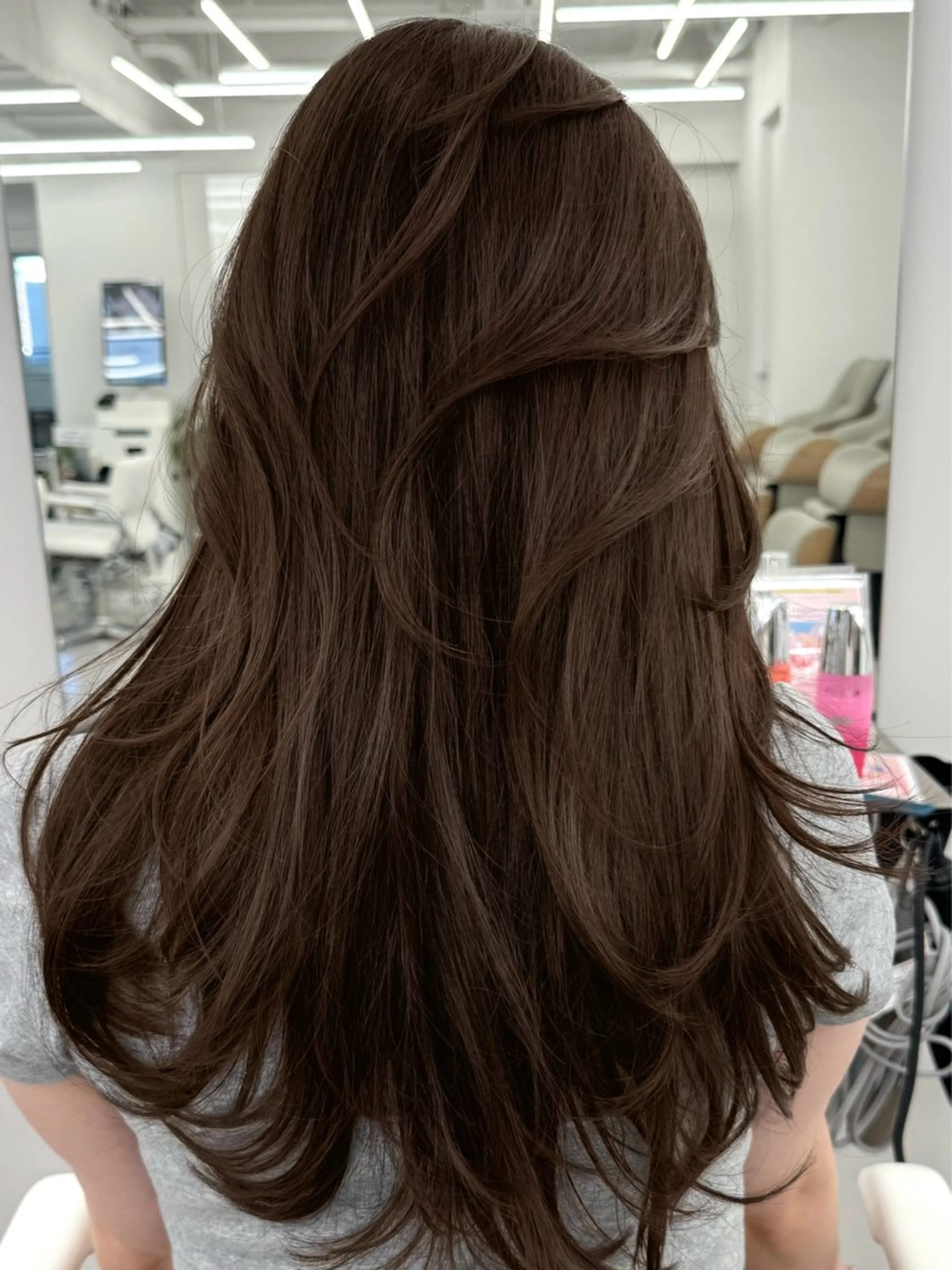 ロング カラー カット ヘアカラー 顔まわりの神様✨ 藤嶋秀幸のヘアスタイル
