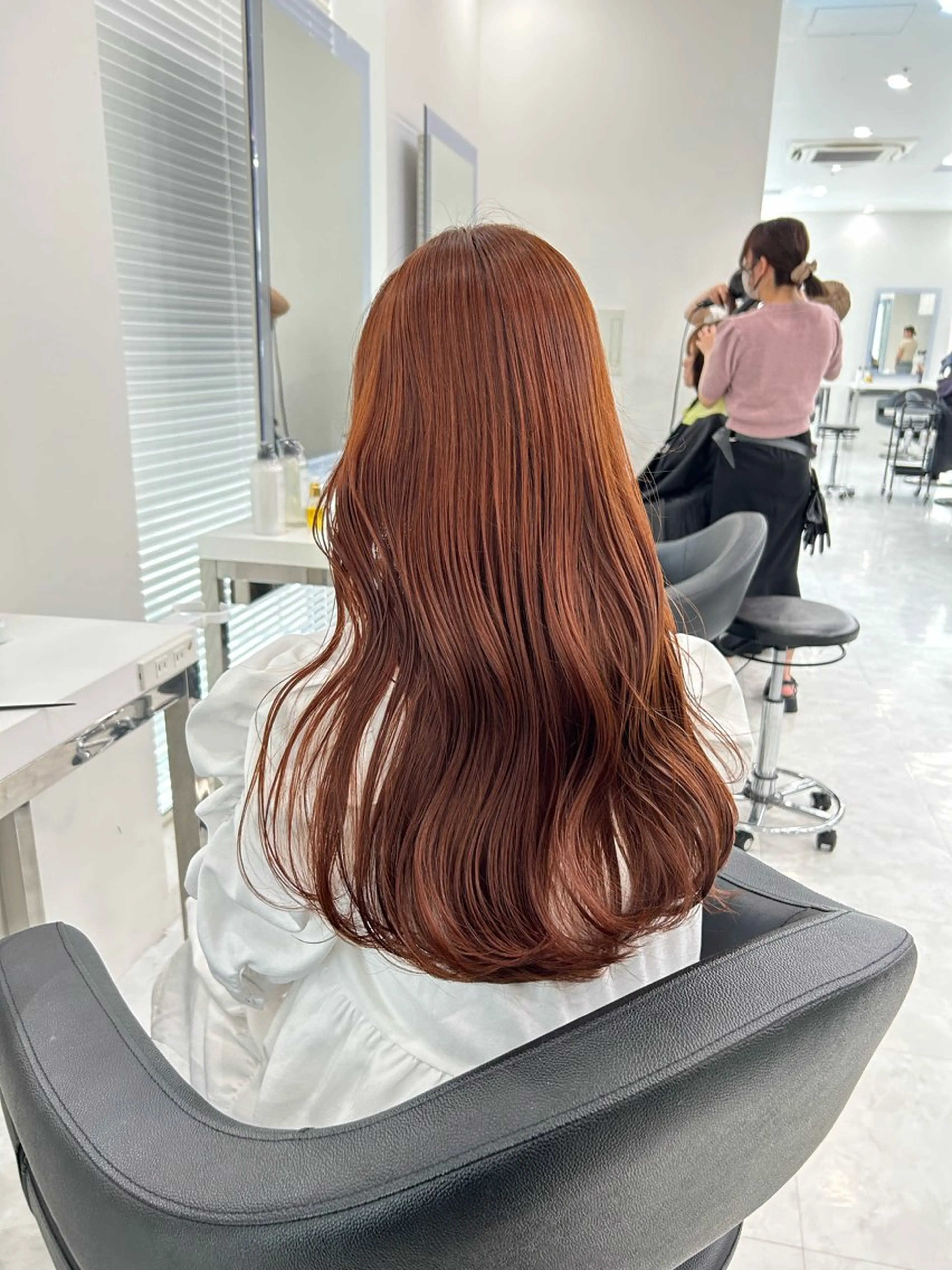 ロング カラー カット 縮毛矯正 💖透け感ベージュ KOTA💖のヘアスタイル