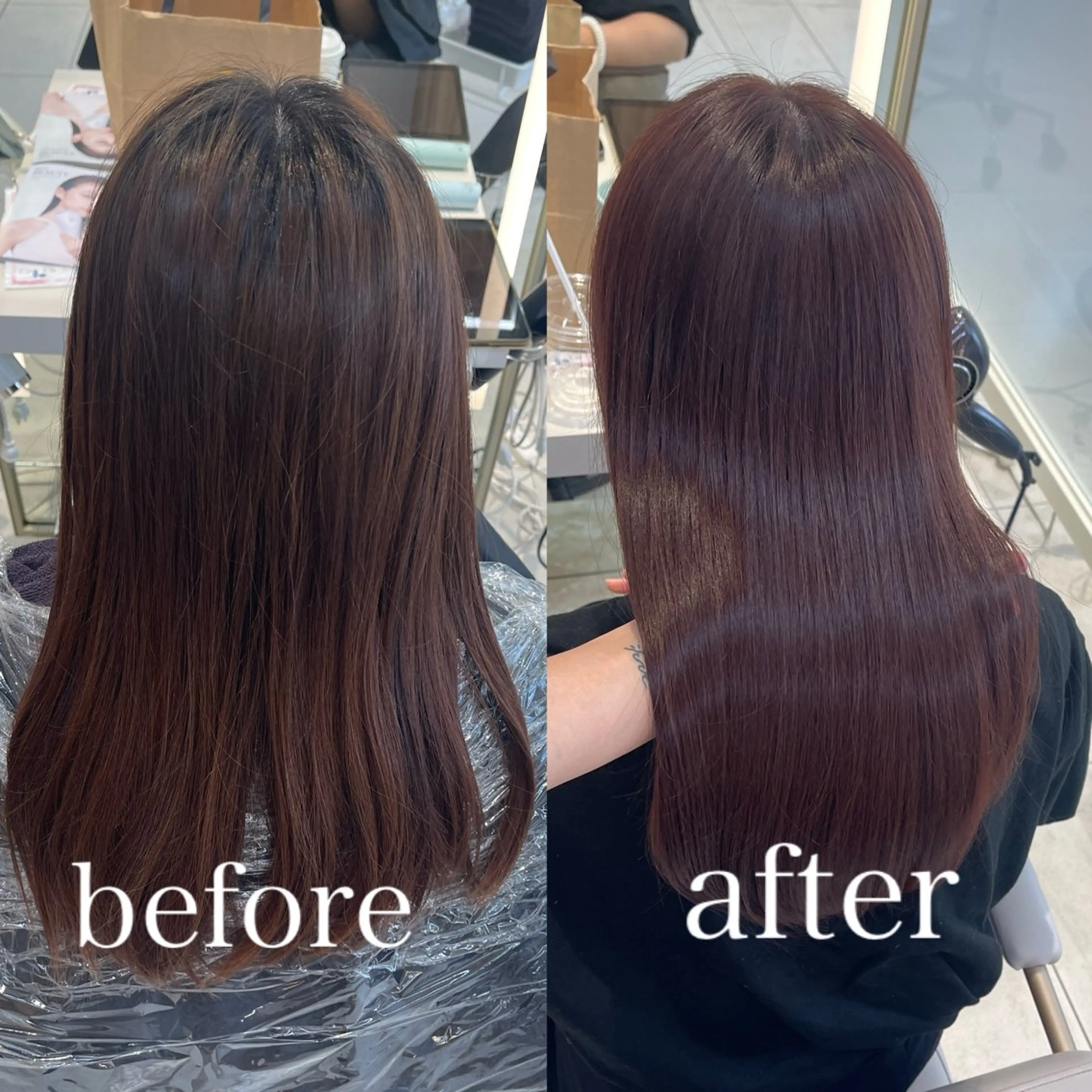 ロング カラー Hina🤎ベージュ 、グレージュ🤎のヘアスタイル