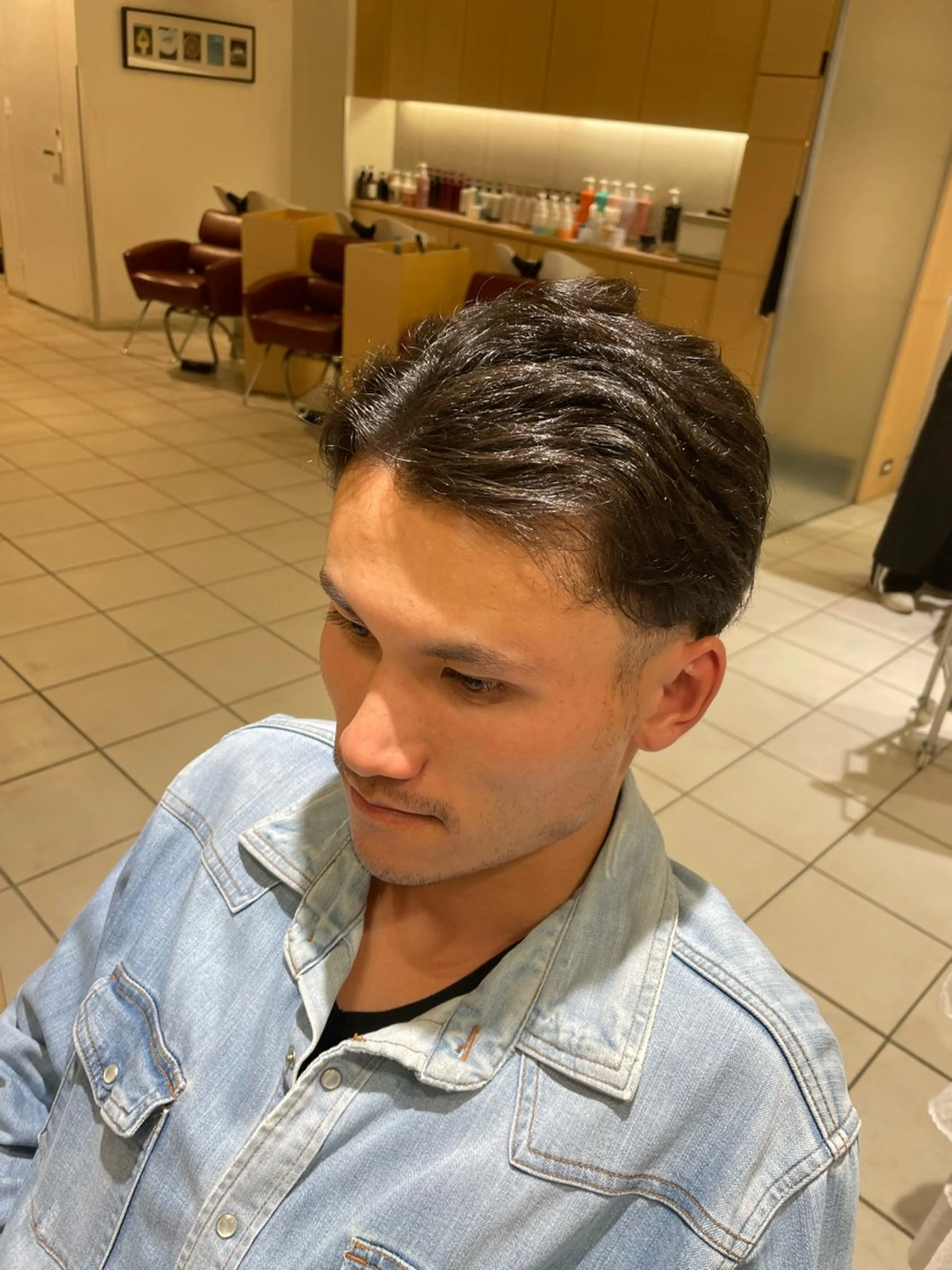 メンズ センターパート マッシュ カット ¥0カットモデル募集 ✨大場正照🫧のヘアスタイル