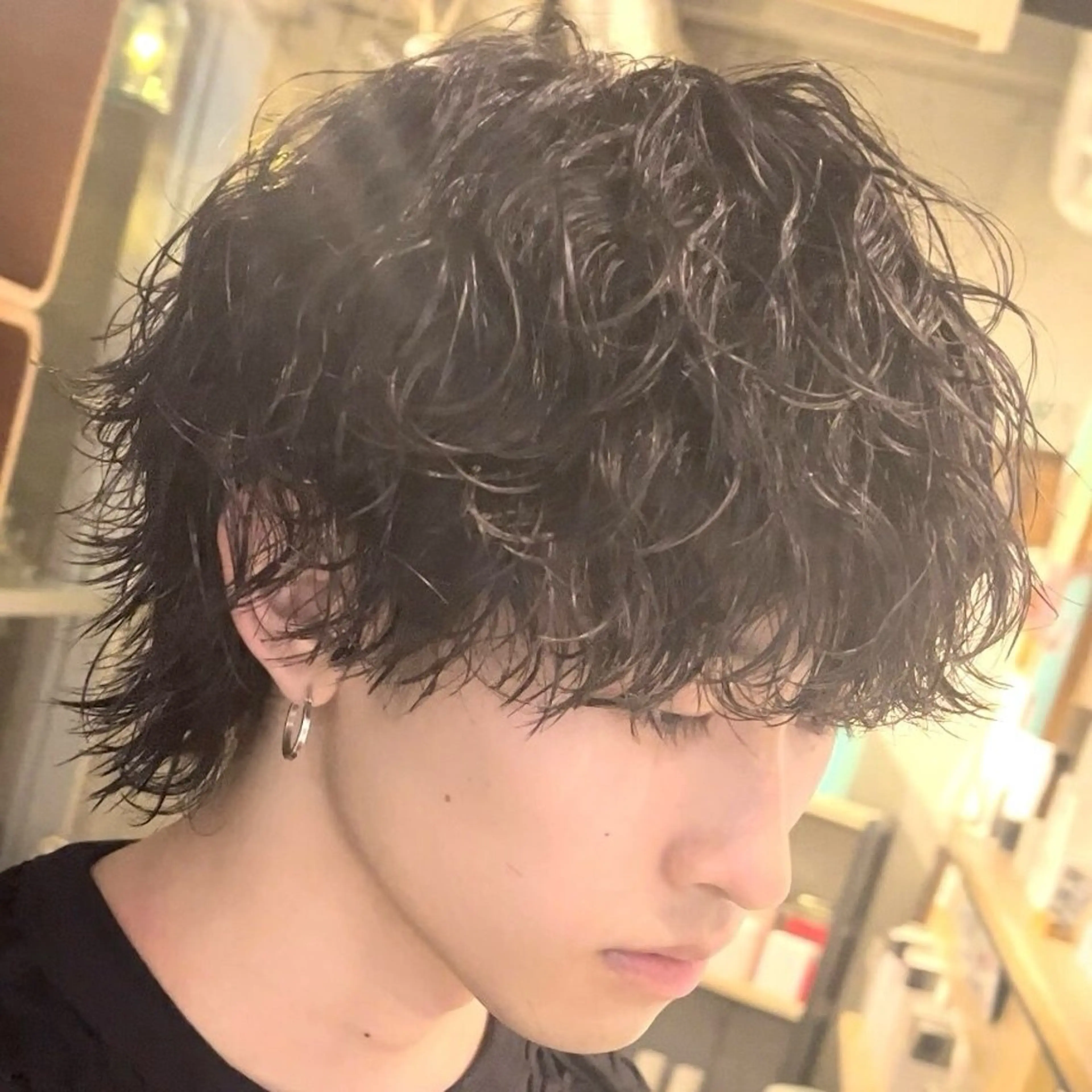 パーマ メンズ センターパート マッシュ メンズパーマ プードルパーマ メンズツイストパーマ カット パーマ 仙台メンズパーマ/ fifth/丸山佳叶のヘアスタイル