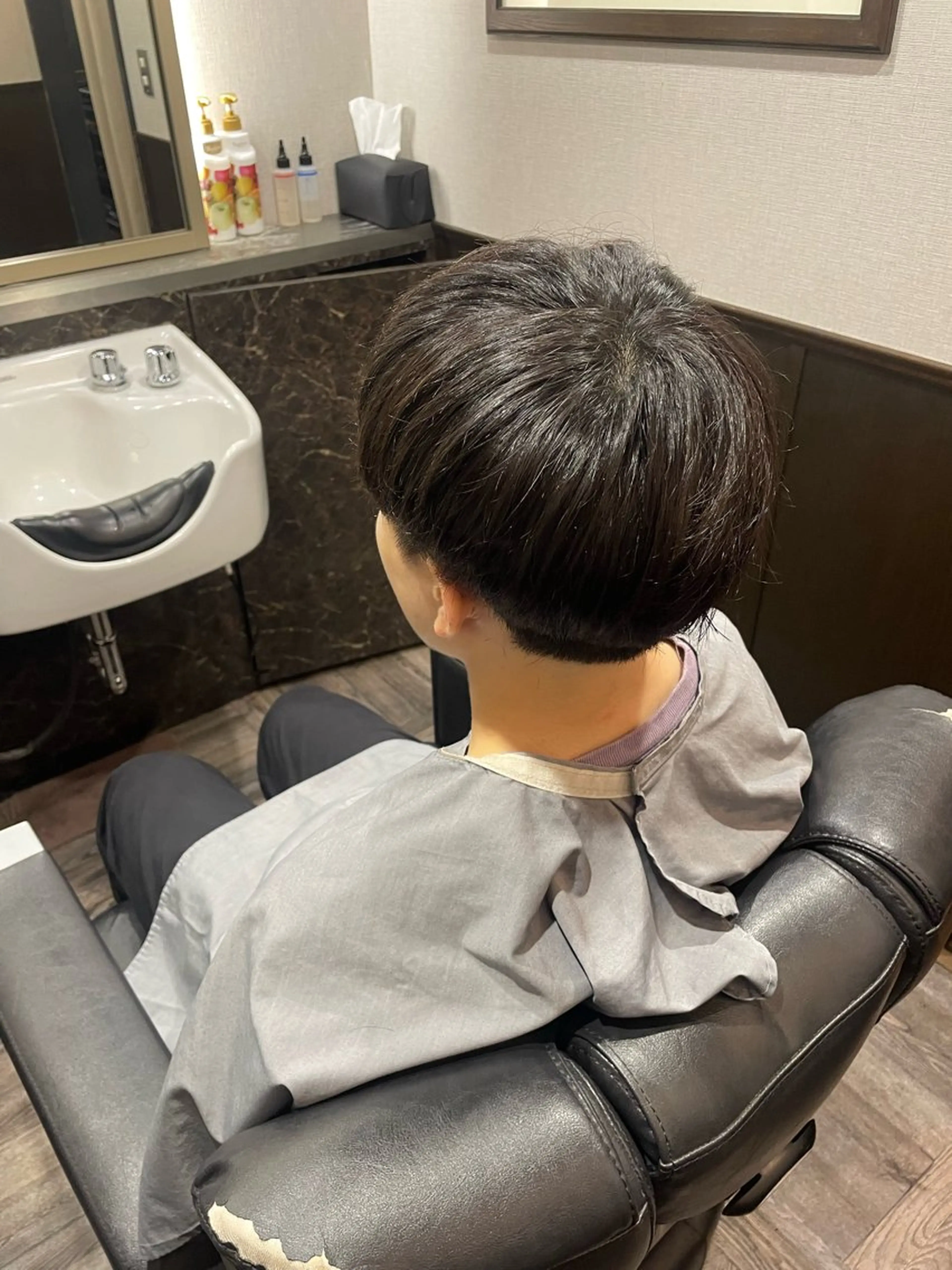 マッシュ+シャンプーの写真