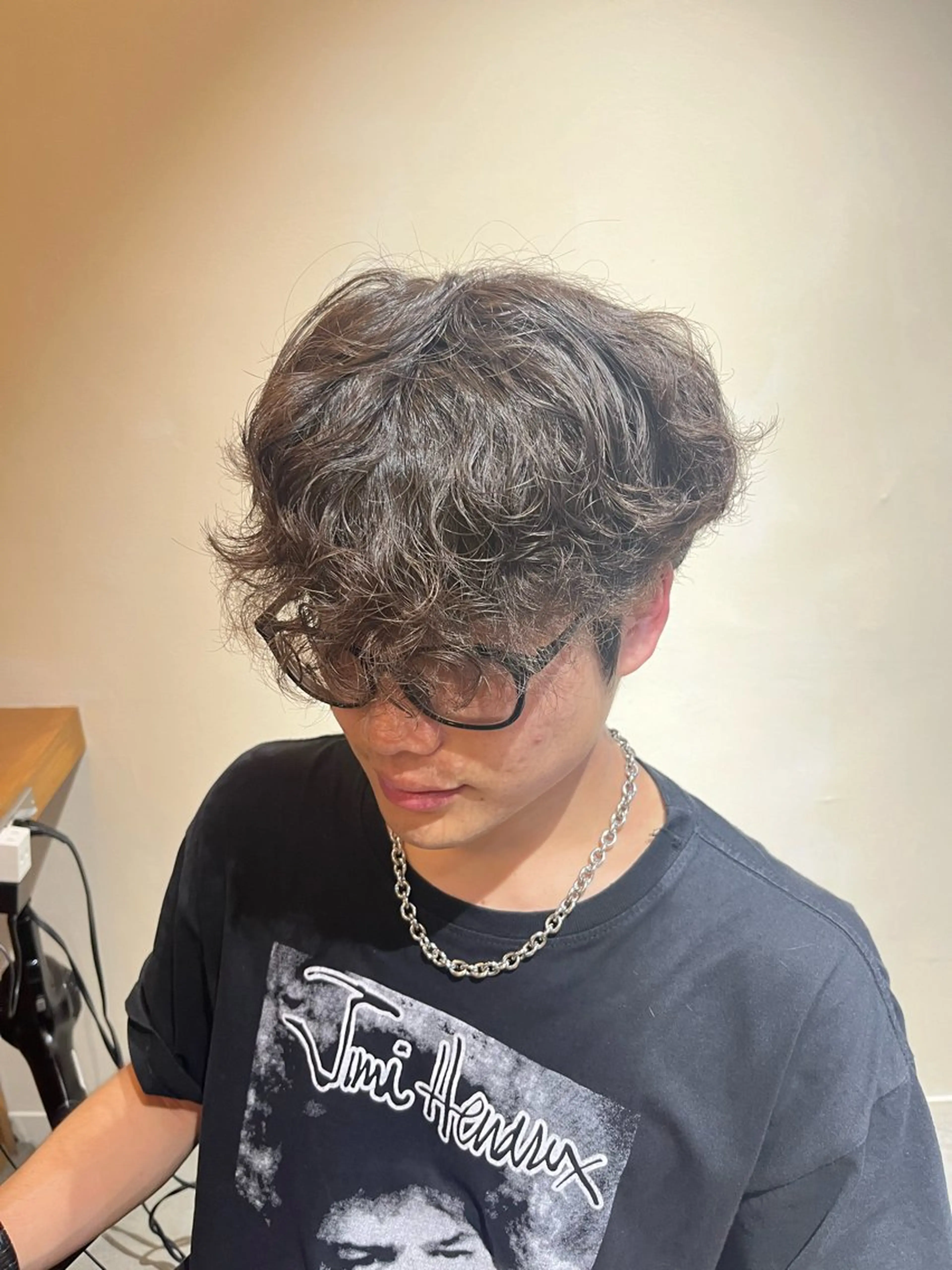 メンズ メンズパーマ 塩川ももこ/ 縮毛矯正/ヘアセットのヘアスタイル