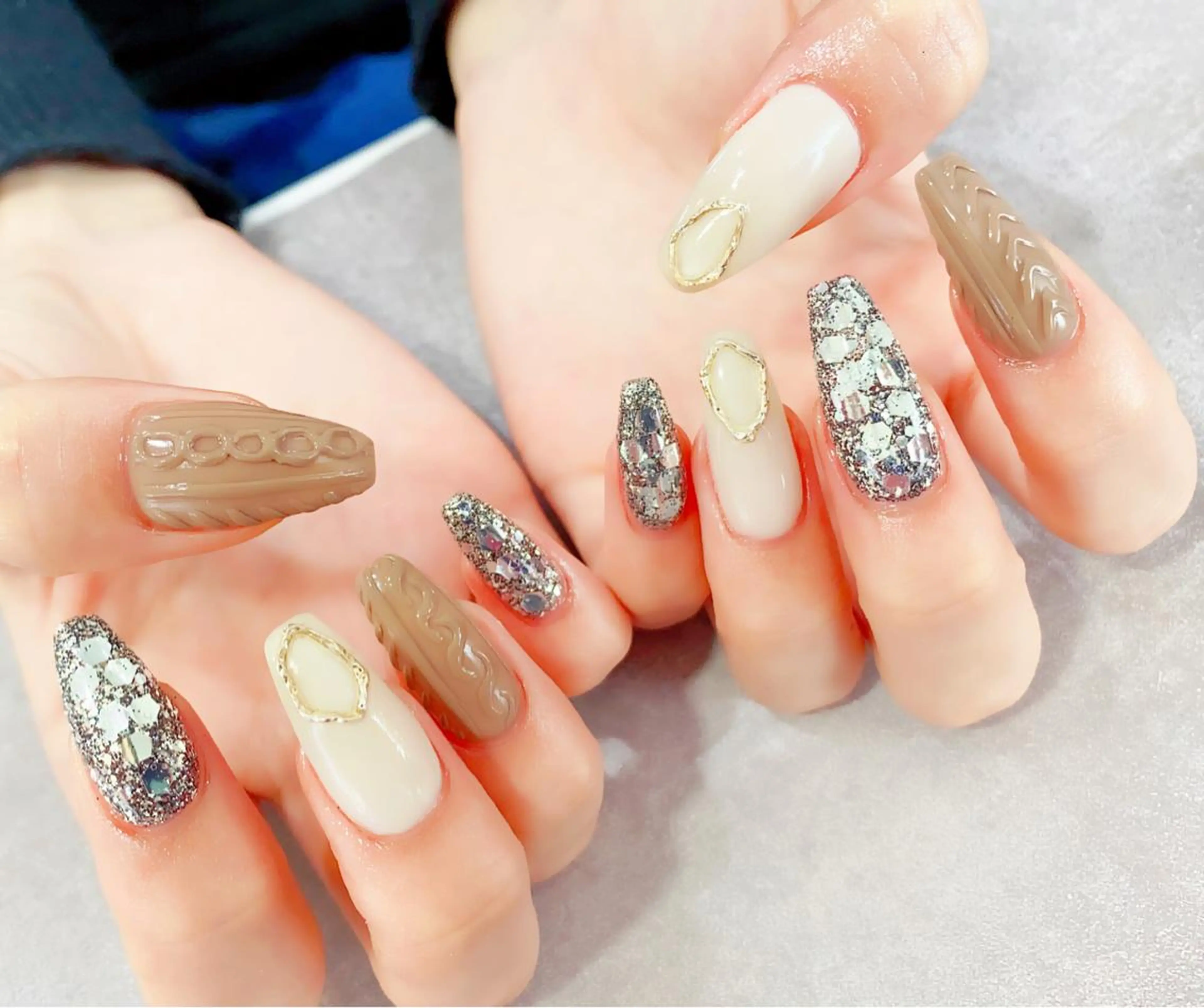 ロング ハンドネイル NAILSALON 🍔Timna🍟のネイルデザイン