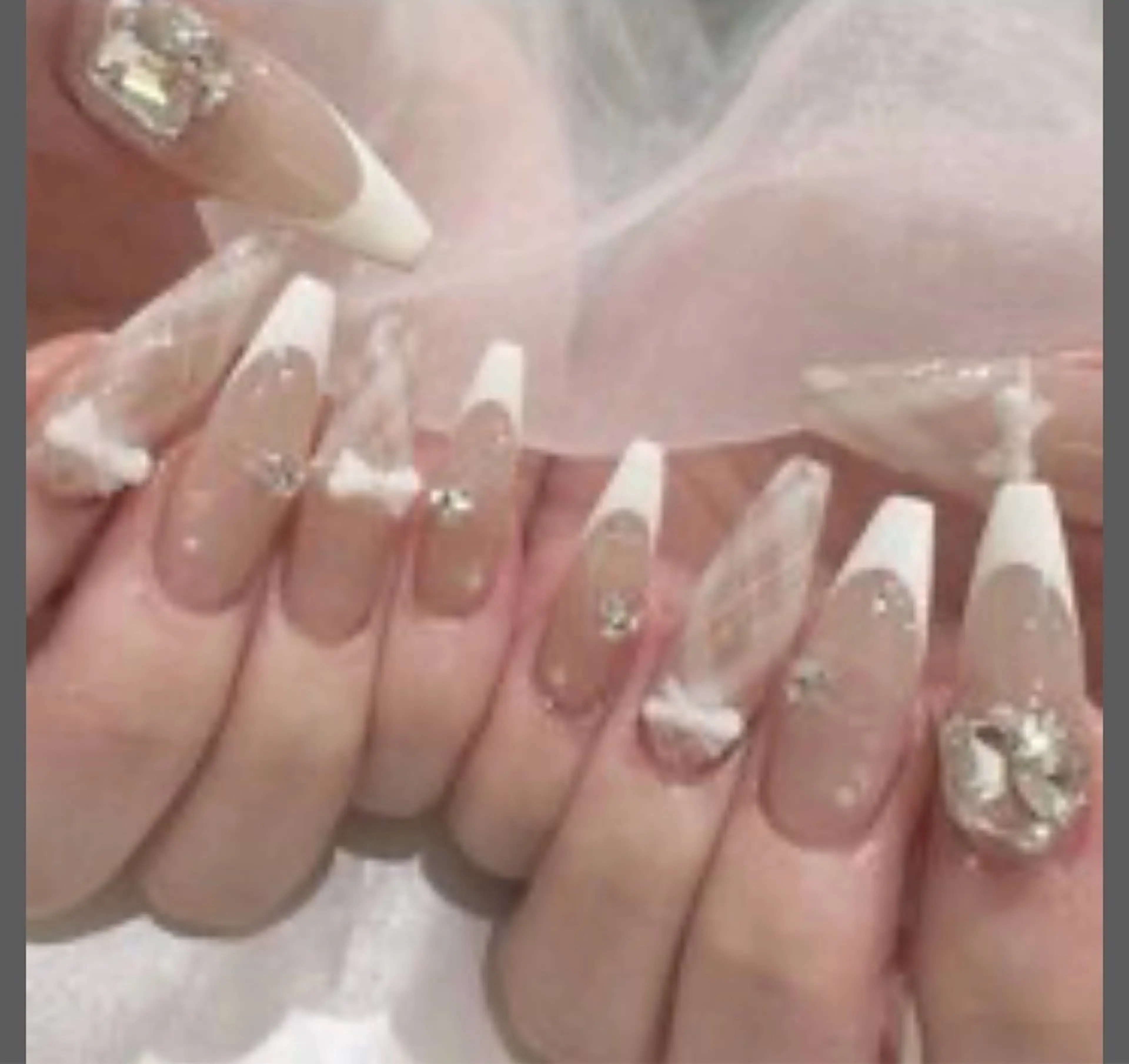ロング ハンドネイル M+Nail新宿所属・M+Nail 新宿のネイルデザイン