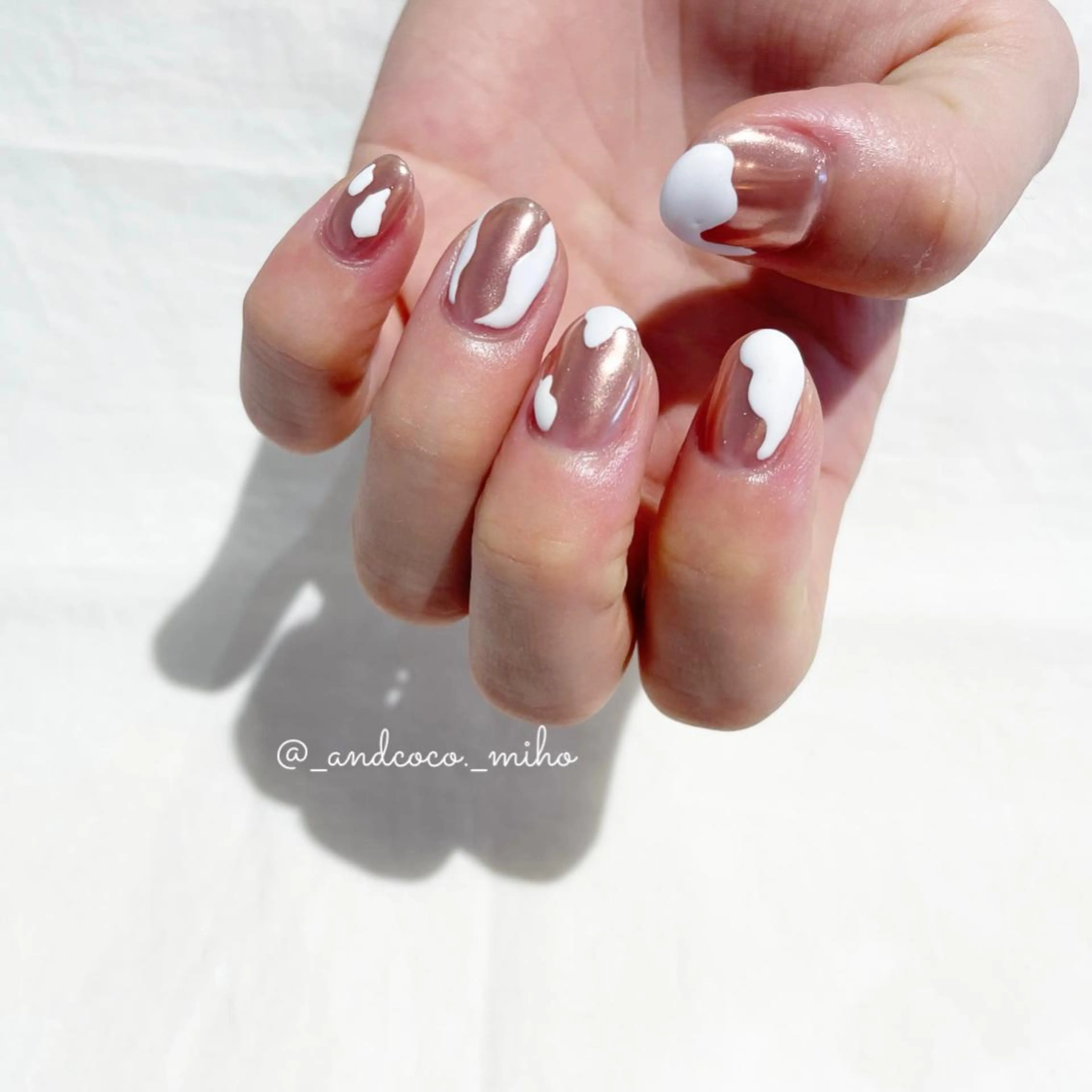 ネイル ハンドネイル And  & coco. eyelash & nail所属・Nailist〻 mihoのネイルデザイン