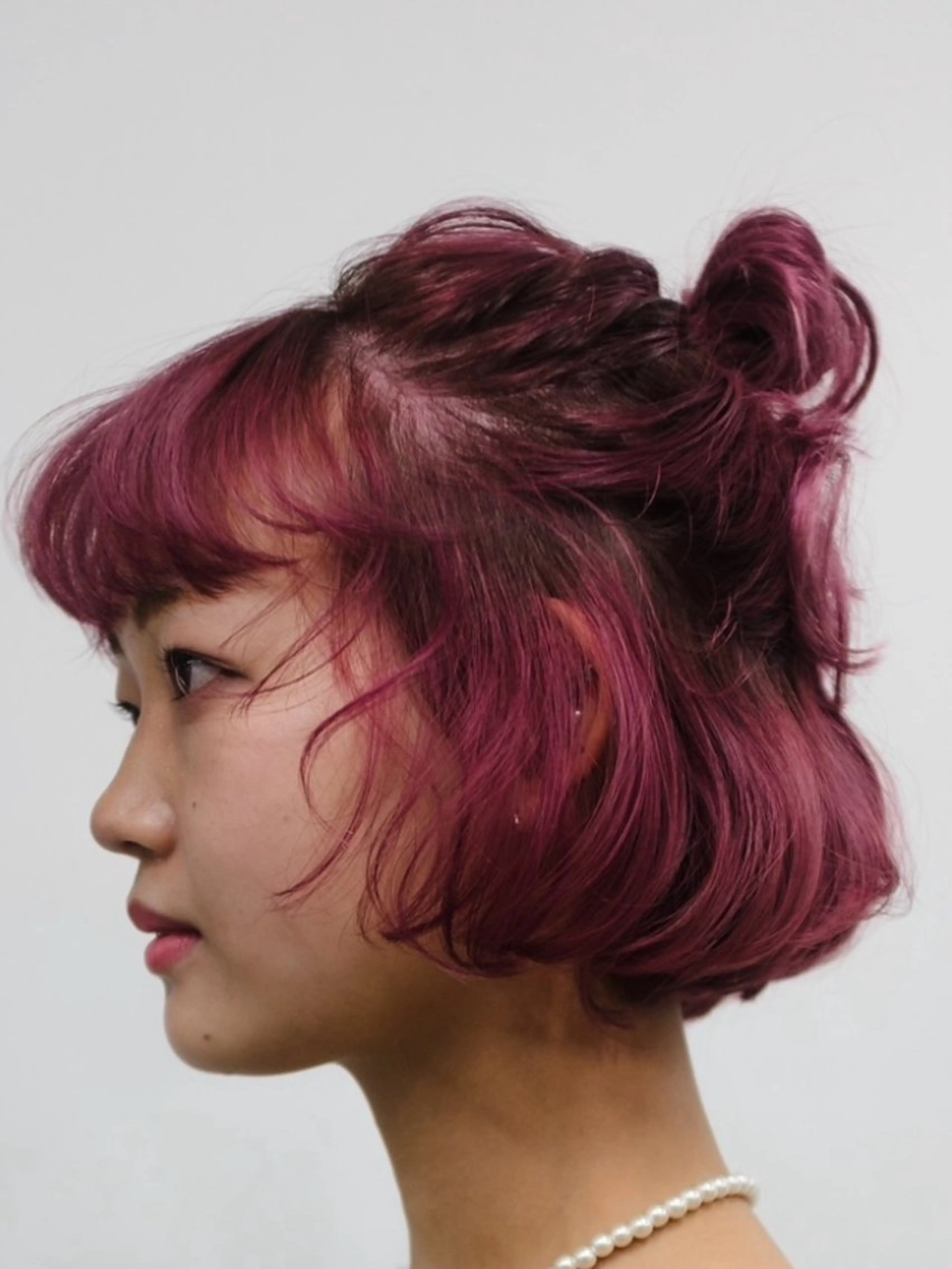ショート カラー ヘアアレンジ ヘアカラー トリートメント HAIR SALON fuugaせんげん台店所属・ハイトーン/デザイン カラー/あおいのヘアスタイル