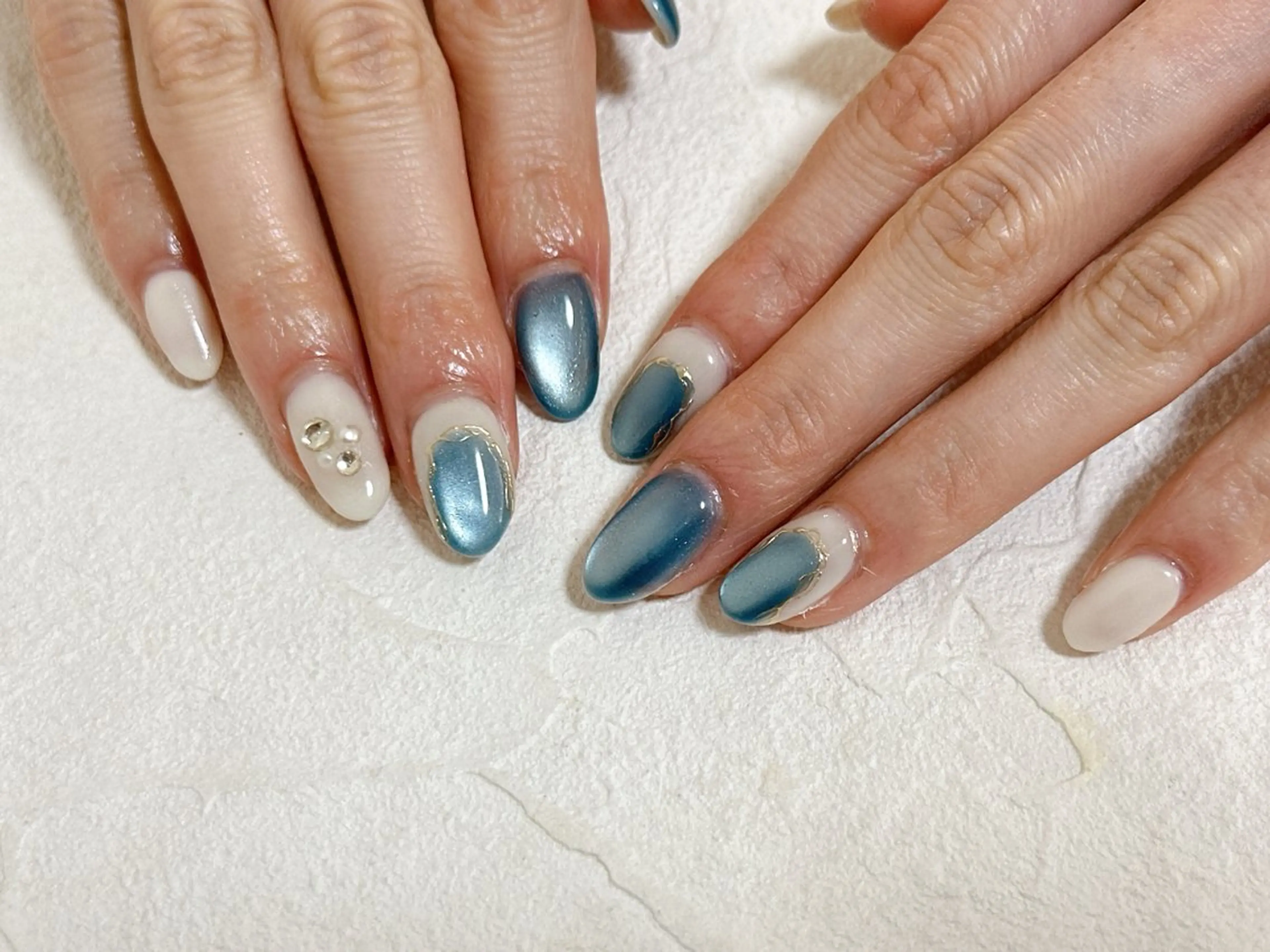 ネイル オーロラネイル フラワーネイル フットネイル フレンチネイル ジェルネイル Mogu nail 二子玉川のネイルデザイン
