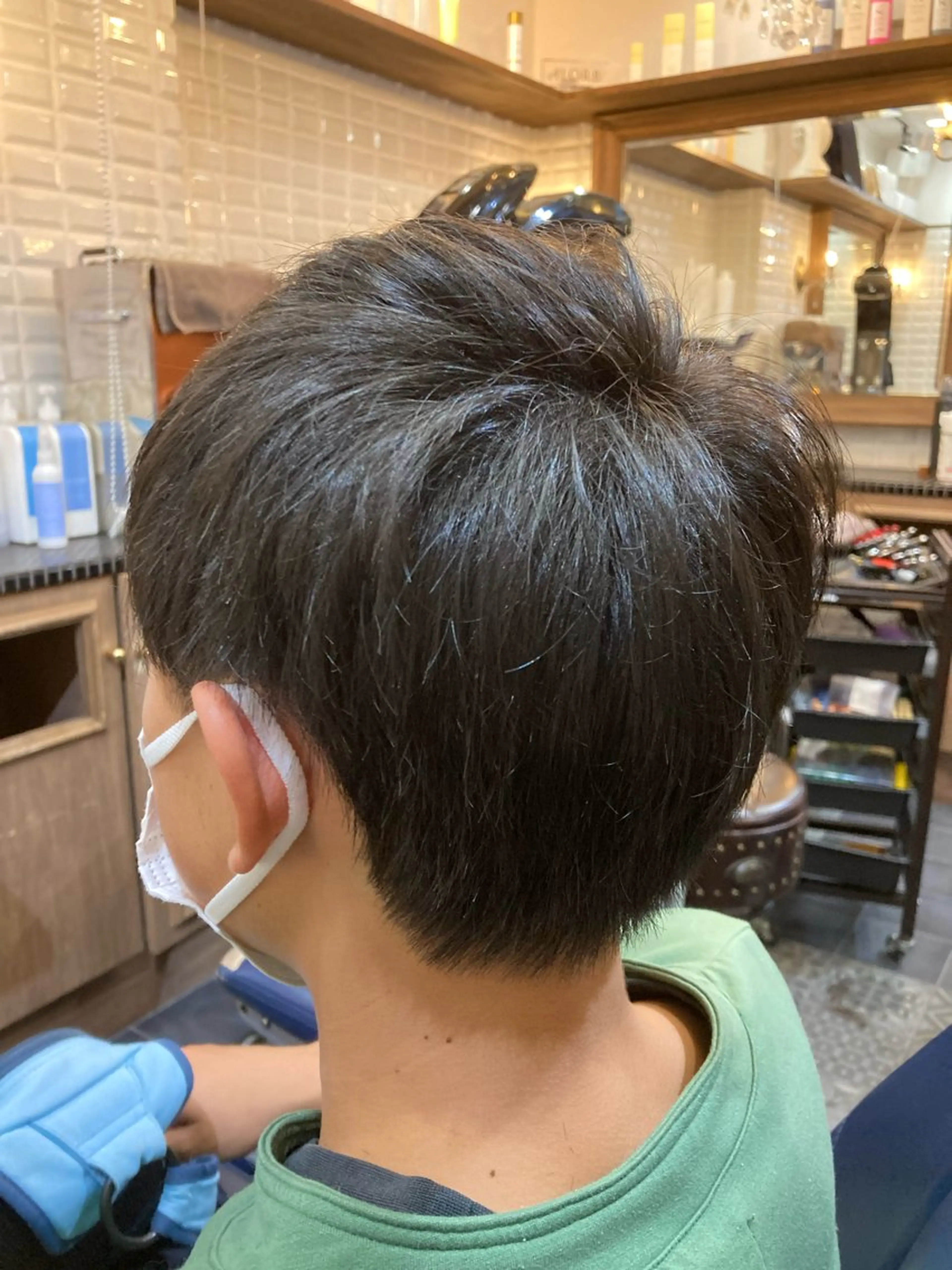 ミディアム メンズ 学生（メンズ向け） ツーブロック 刈り上げ 学生 カット トリートメント ルピナス中田店長 山口大地のヘアスタイル