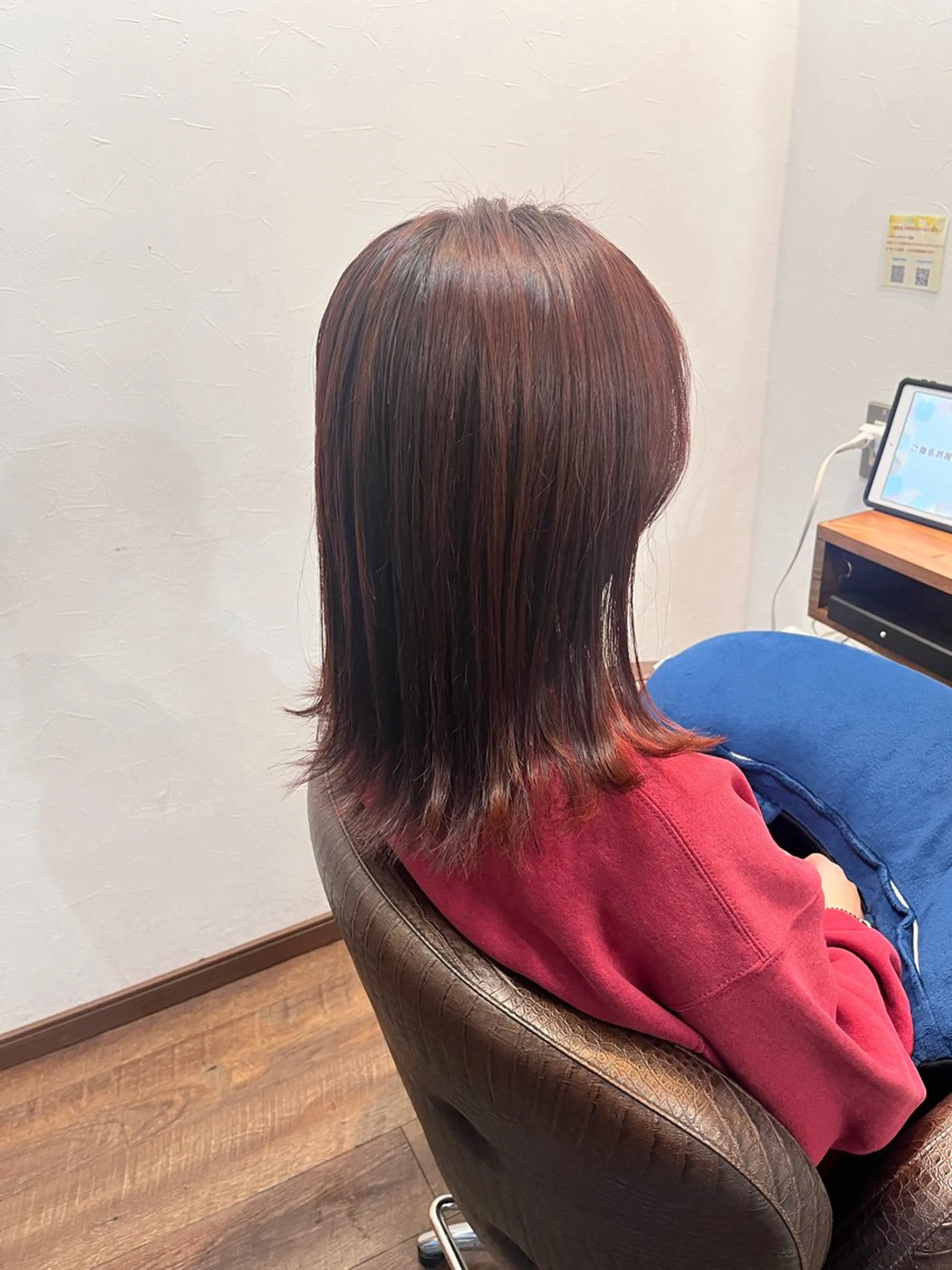セミロング カラー ヘアカラー トリートメント 💠西山果琳💠 マツパモデル募集のヘアスタイル