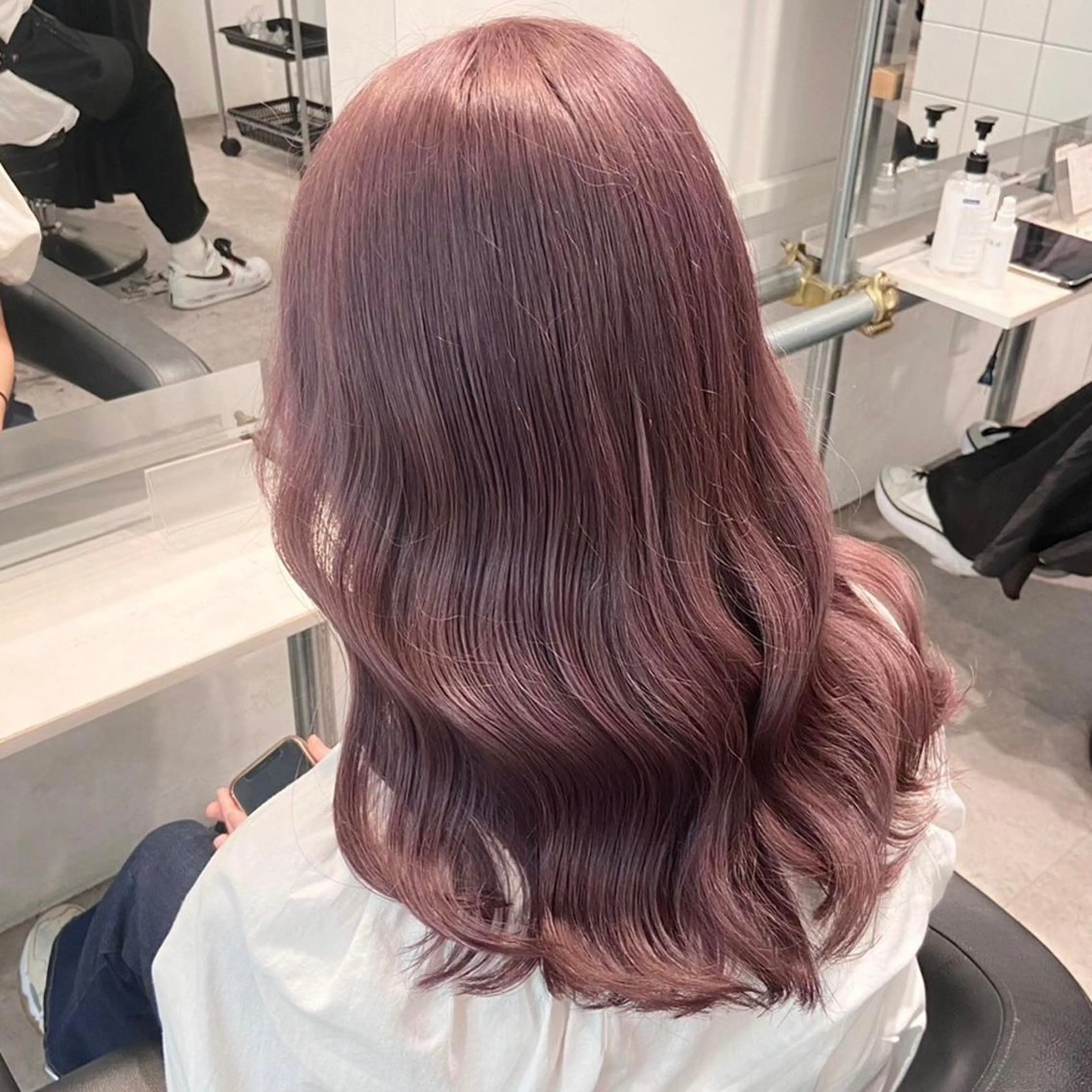 ロング ヘアカラー 盛れる暖色🎀ガーリ ーヘア🎀きっかのヘアスタイル