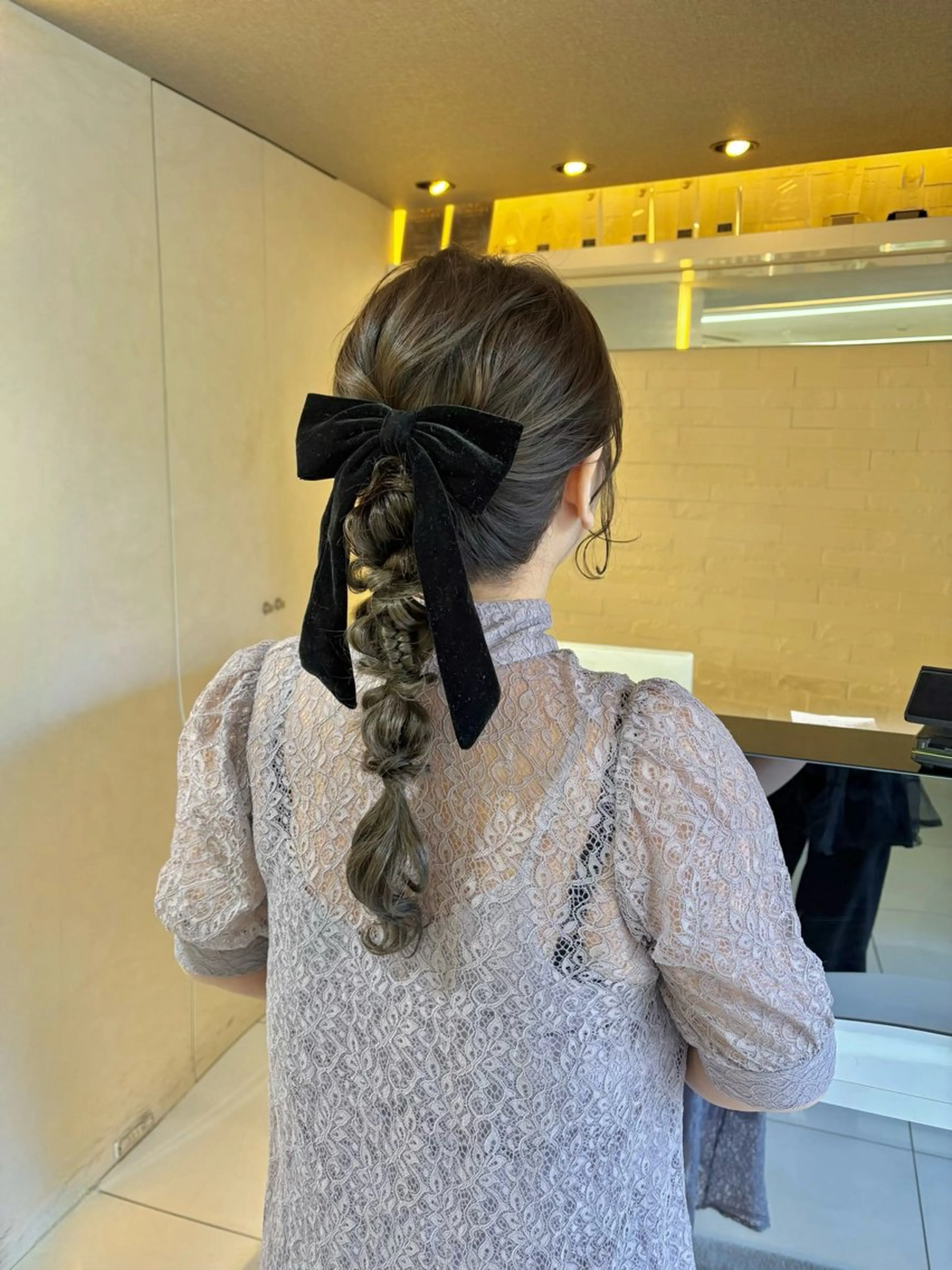 ヘアアレンジ ポニーテール ヘアセット ヘアセット／眉毛カッ ト/Nana〻のヘアスタイル