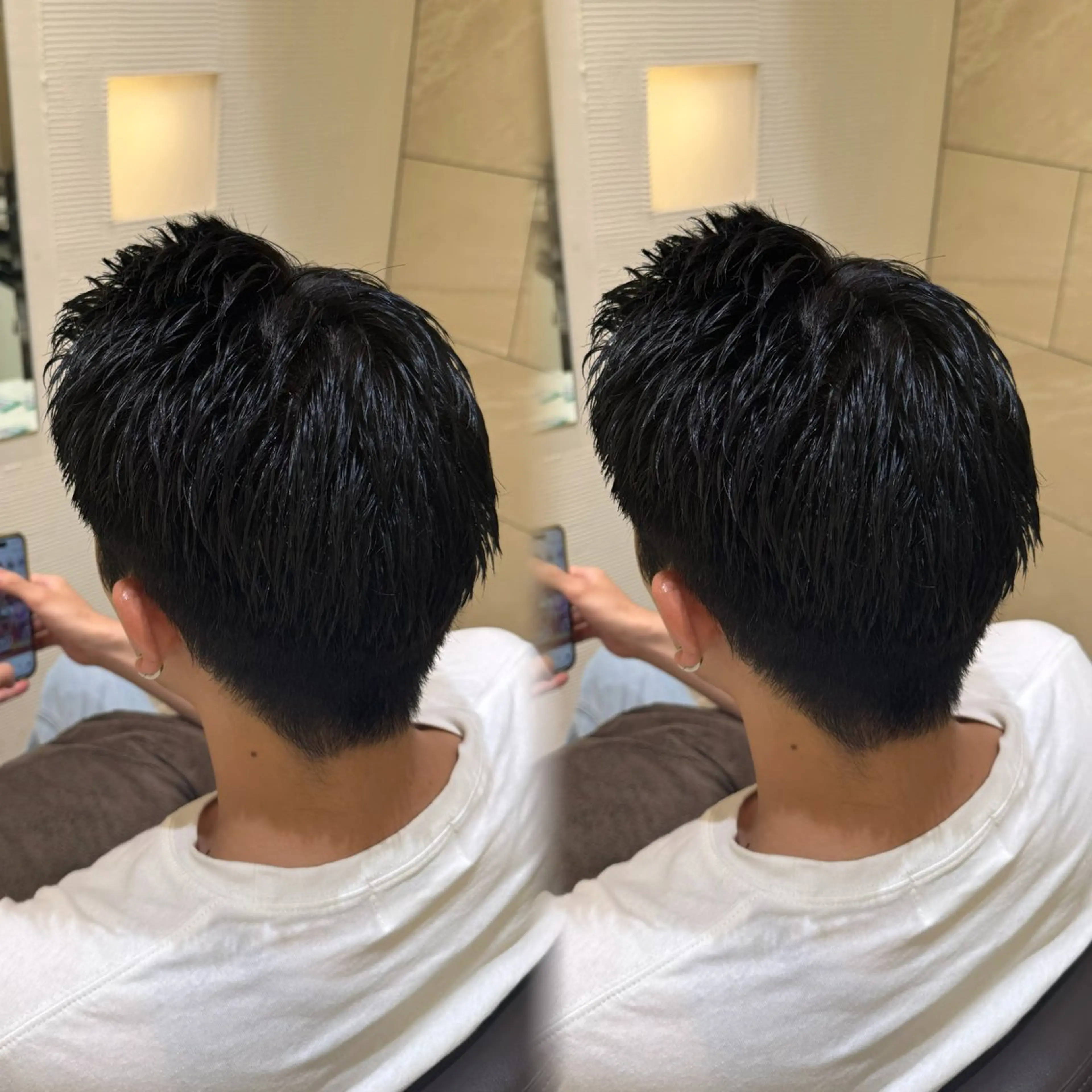 【平日限定】メンズ黒染めor暗髪カラー(就活・校則対策)👦🏻の写真