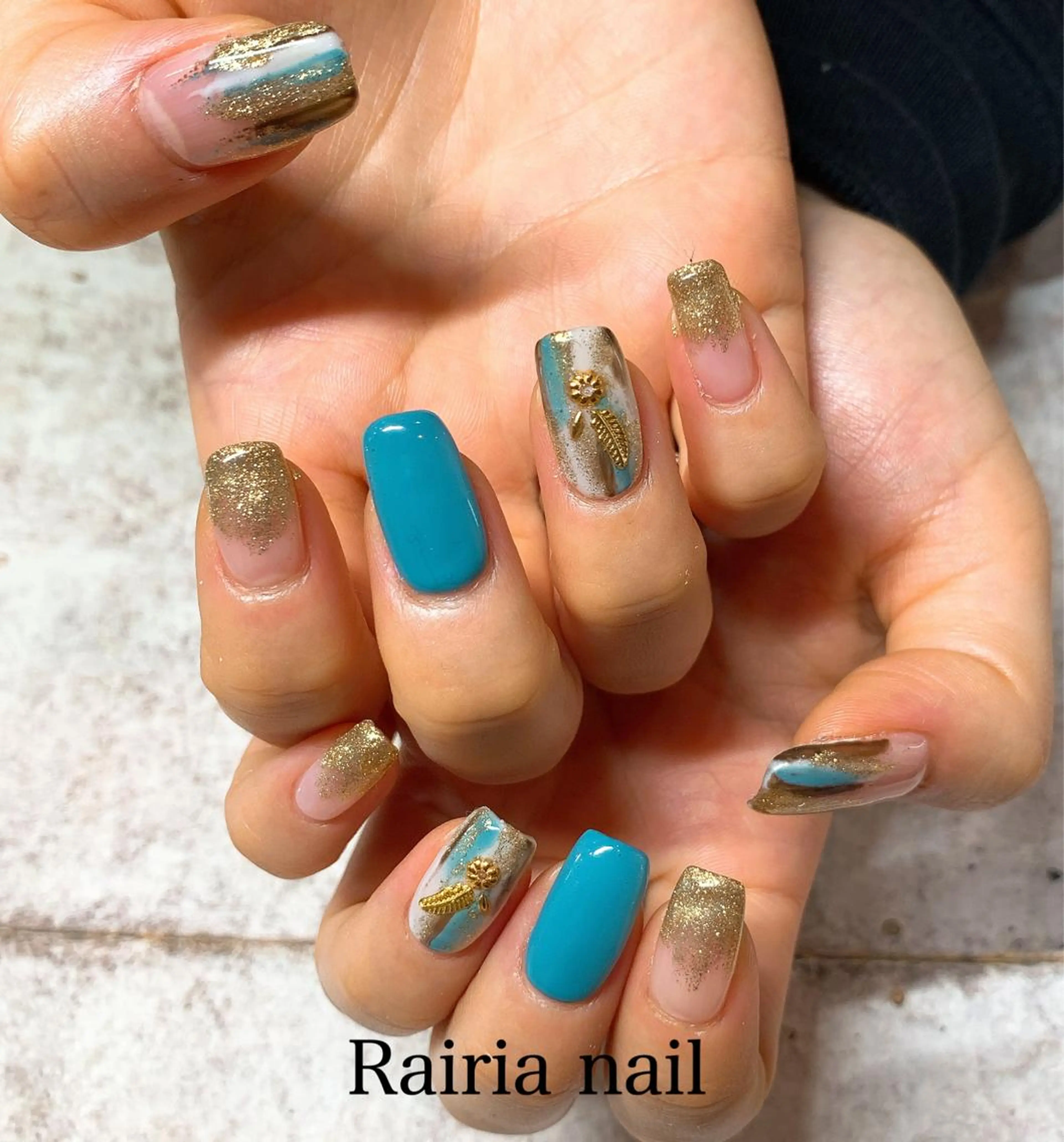 ネイル アートネイル ジェルネイル パラジェル 冬ネイル Rairia nail本八幡店のネイルデザイン