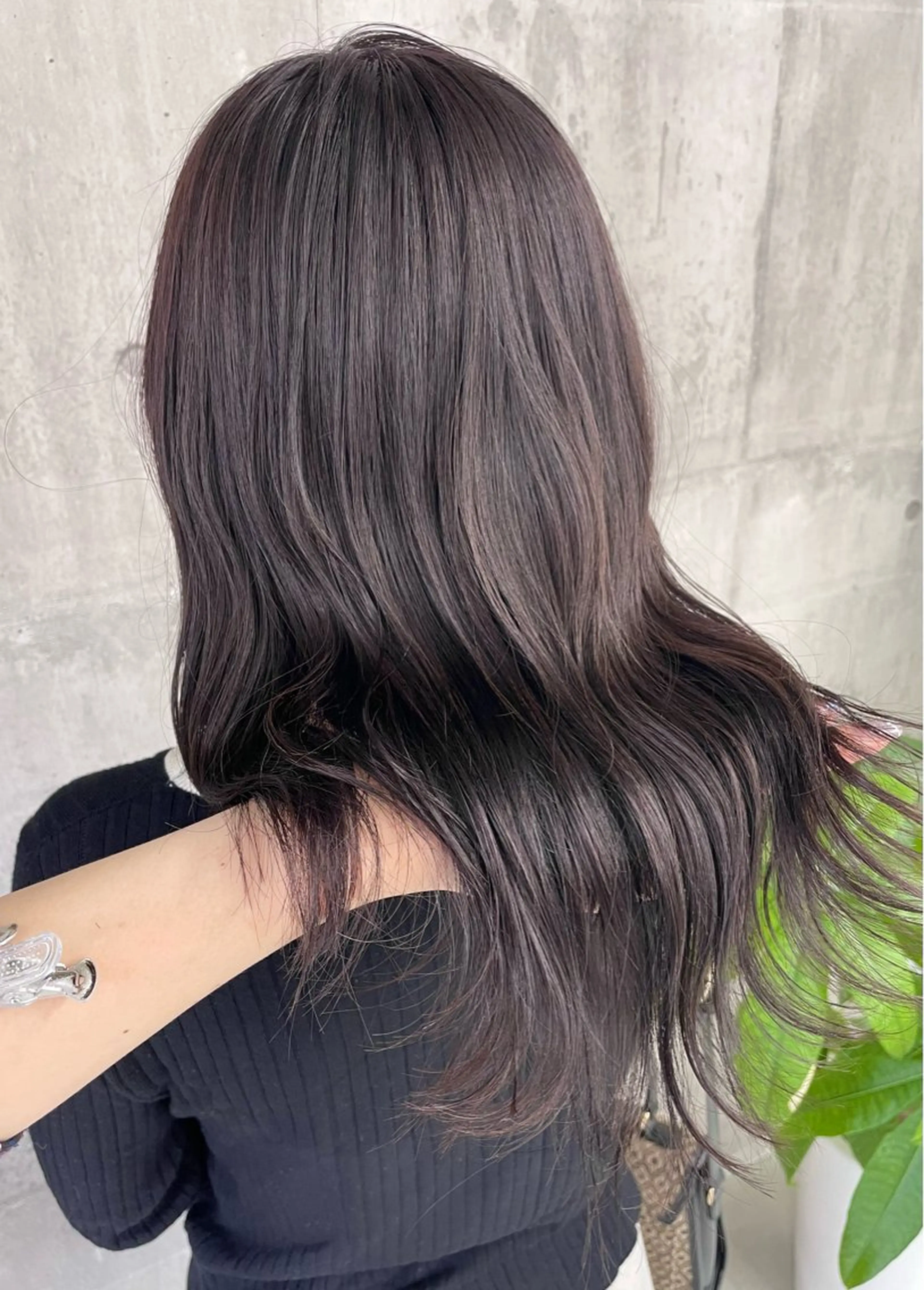 ミディアム カラー トリートメント 錦 茉李のヘアスタイル