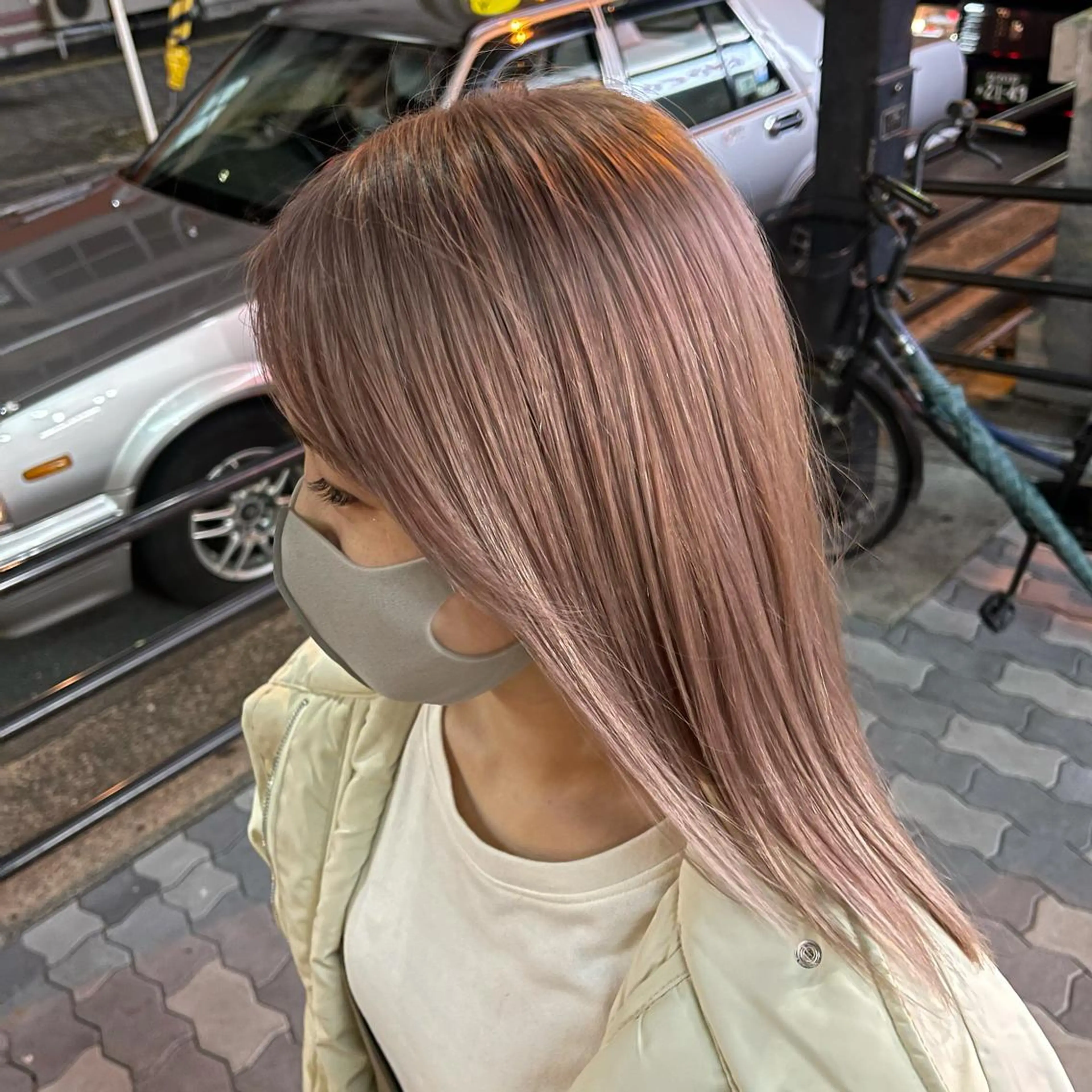 セミロング ワンホンヘア ケラチン/Kaitoのヘアスタイル