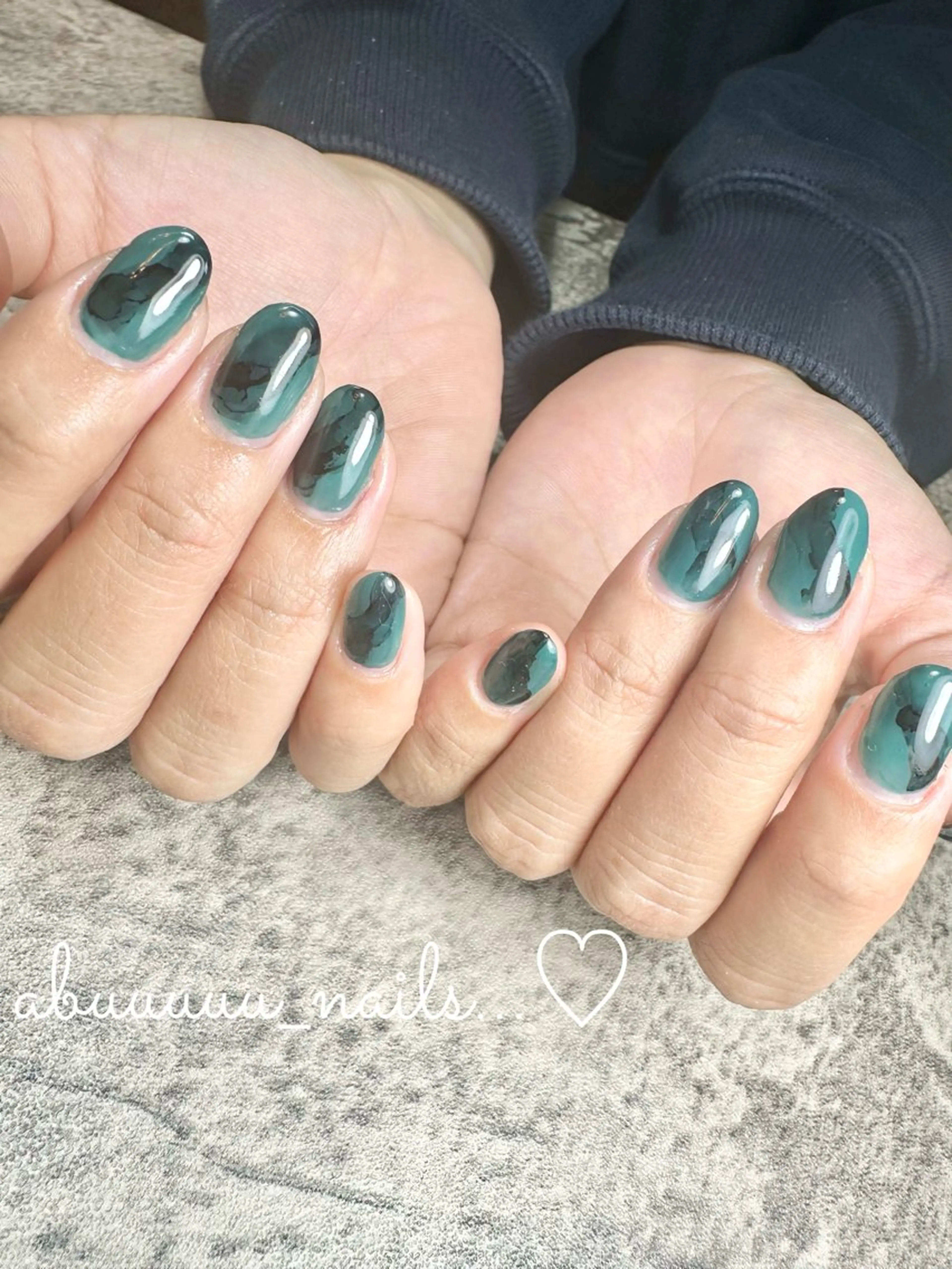 ネイル アートネイル ニュアンスネイル abuuuuu nailsのネイルデザイン