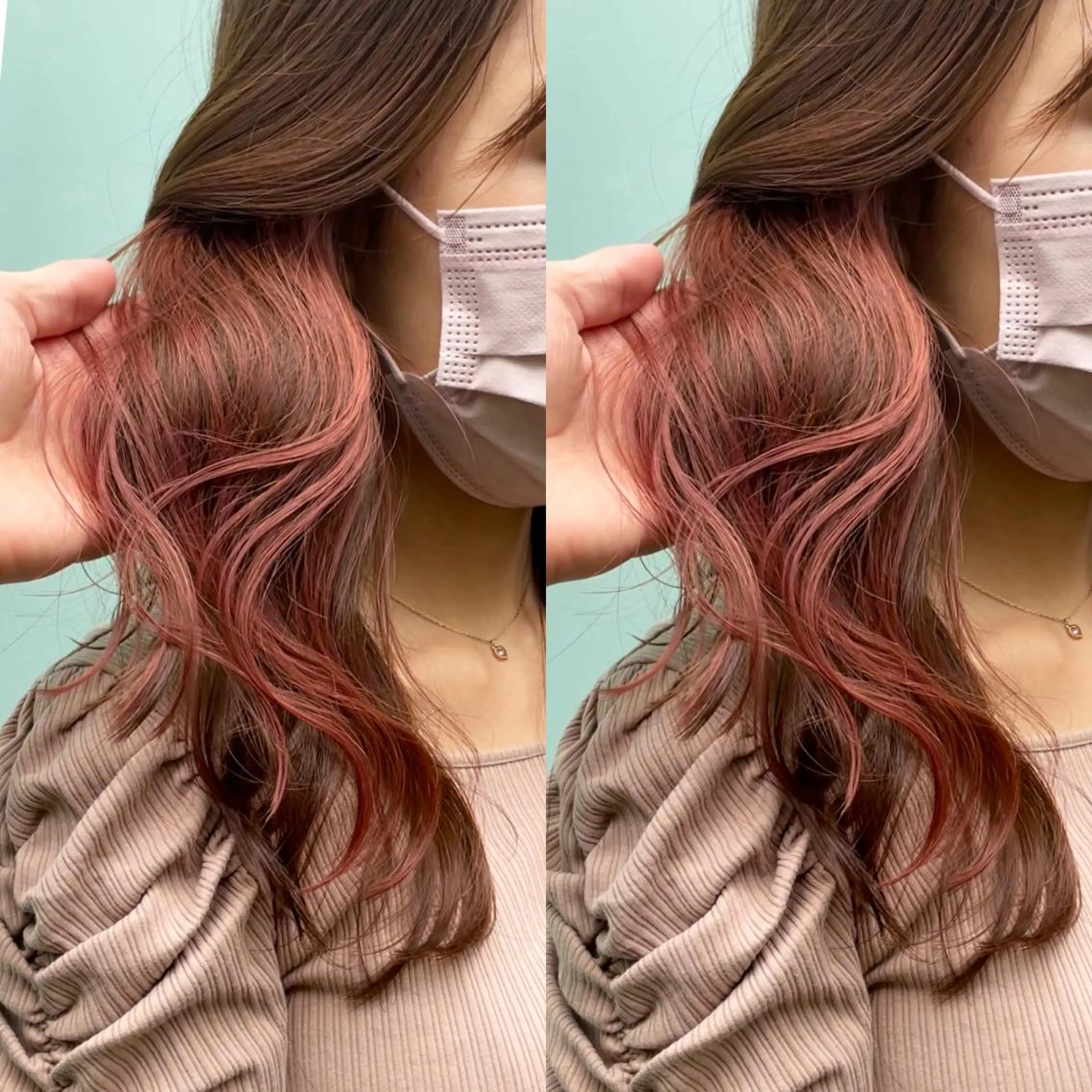 ロング カラー ピンクカラー 大人上品な ハイライト🪄イワヤのヘアスタイル