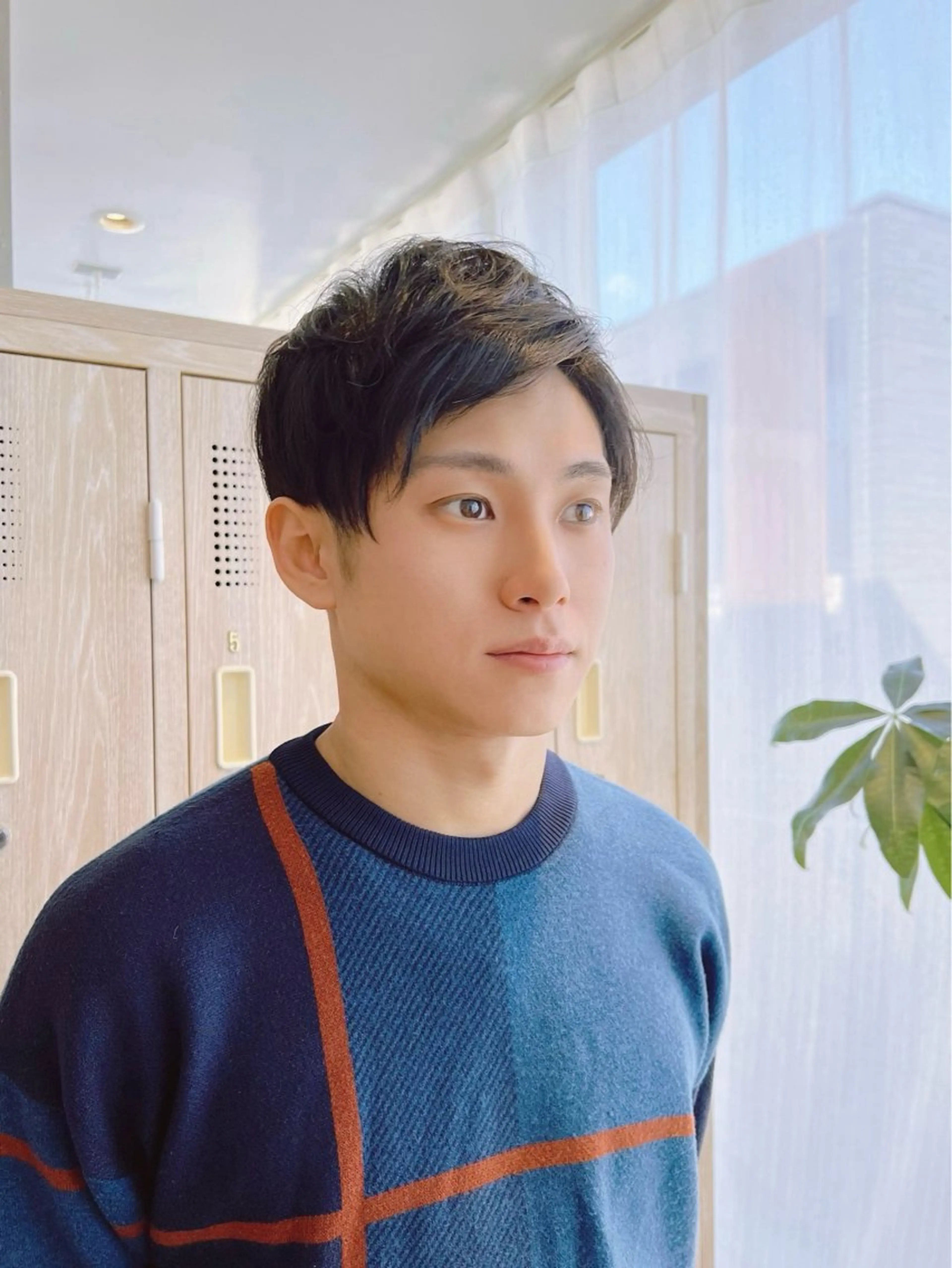 メンズ Say.石川葵 ショートボブ前髪のヘアスタイル