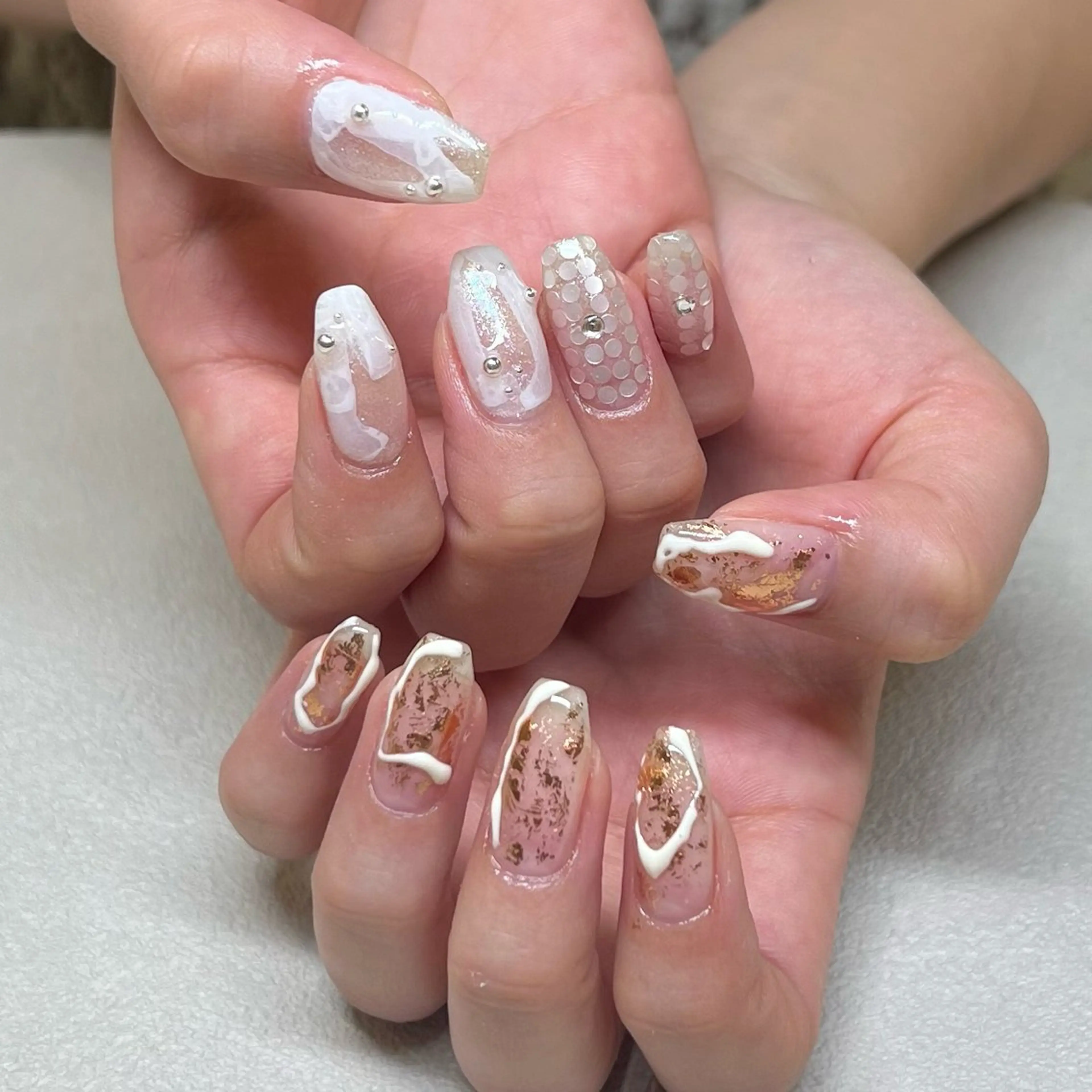 ネイル 持ち込み ハンドネイル maison de NALI ୨ৎ 鶴田のネイルデザイン