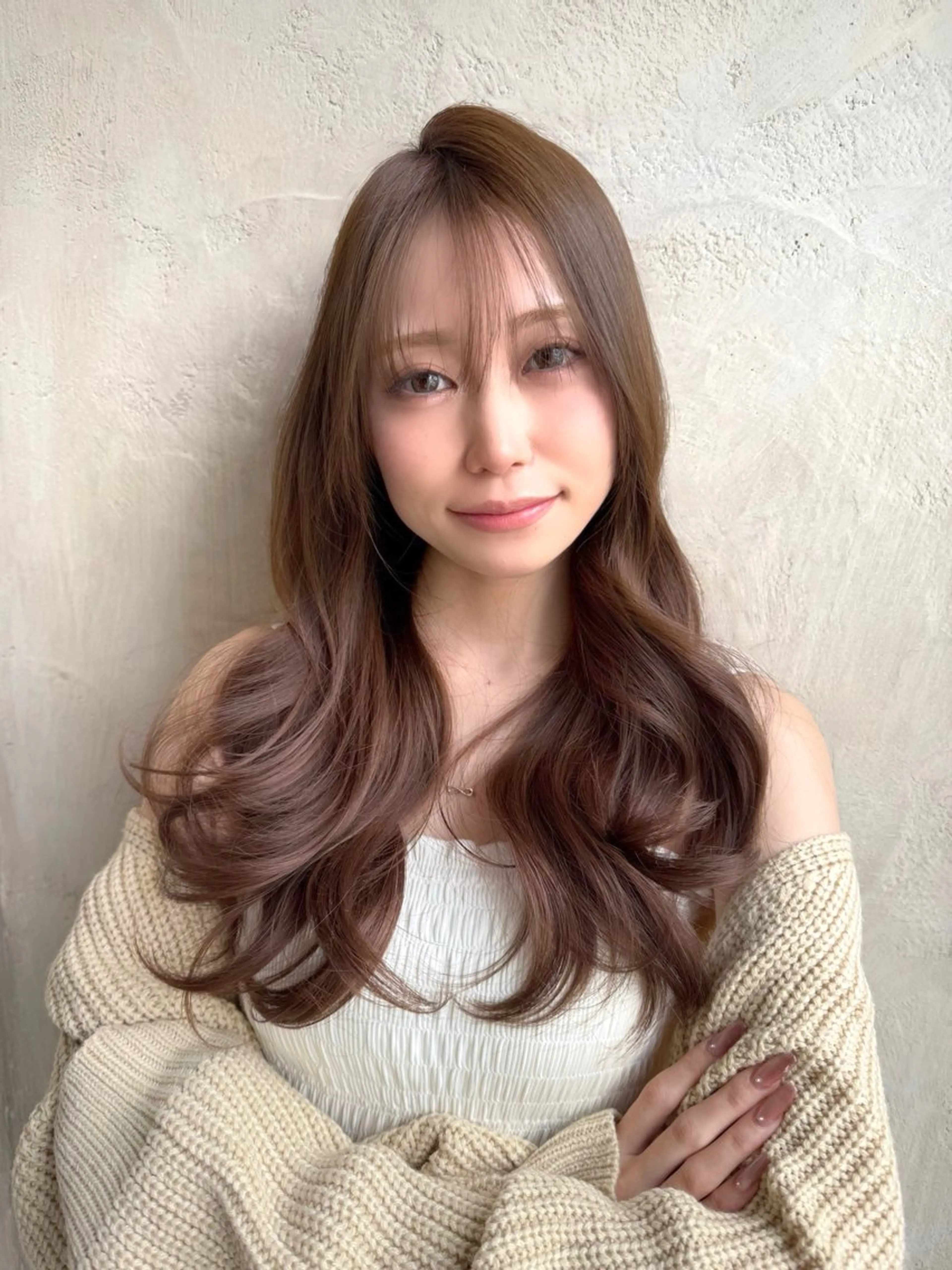 ロング カラー カット ヘアカラー トリートメント ヘッドスパ 石戸谷　海斗/韓国 レイヤー/艶カラーのヘアスタイル