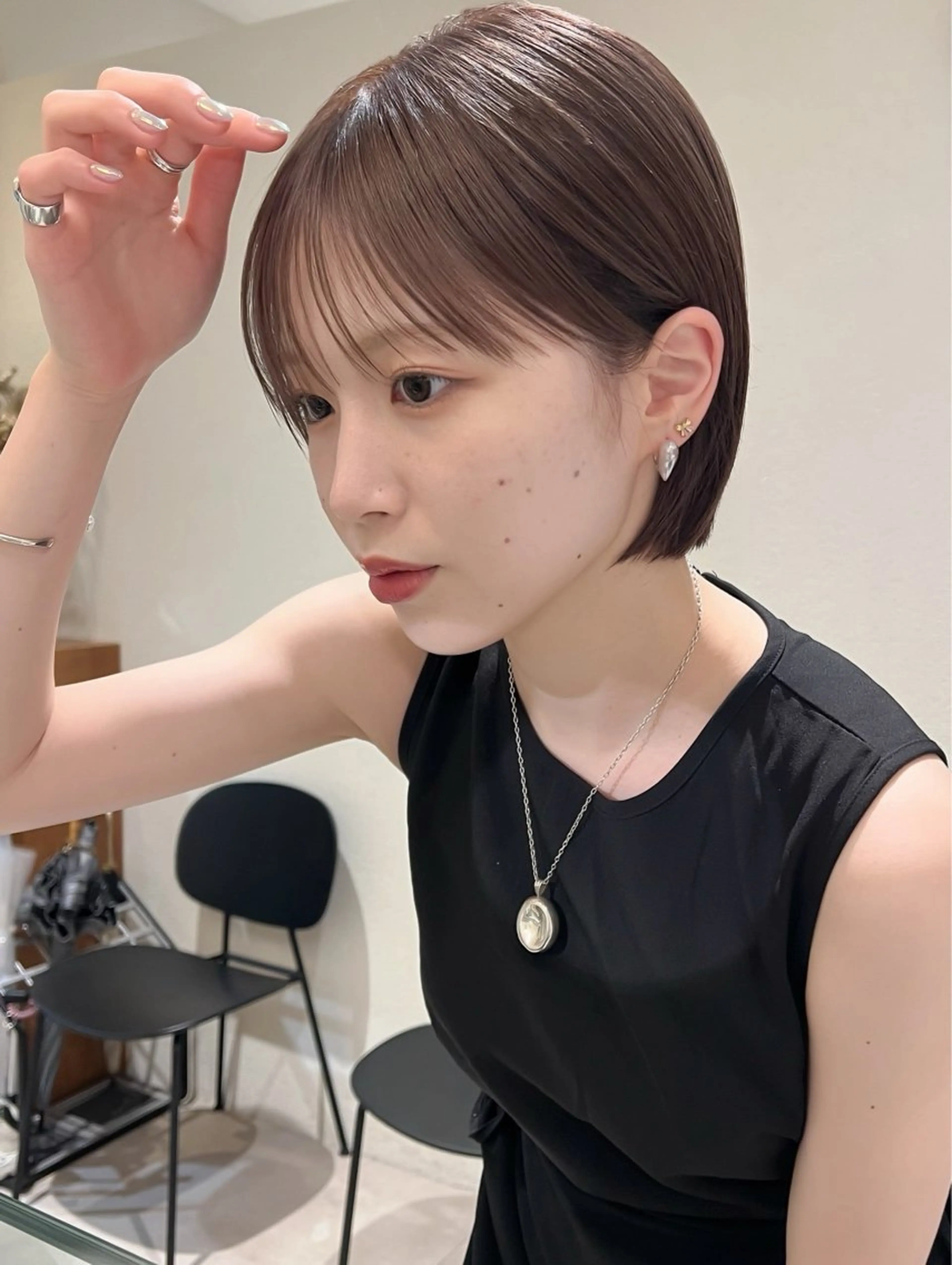 ショート ヘアカラー 無料カットモデル /yuukaのヘアスタイル
