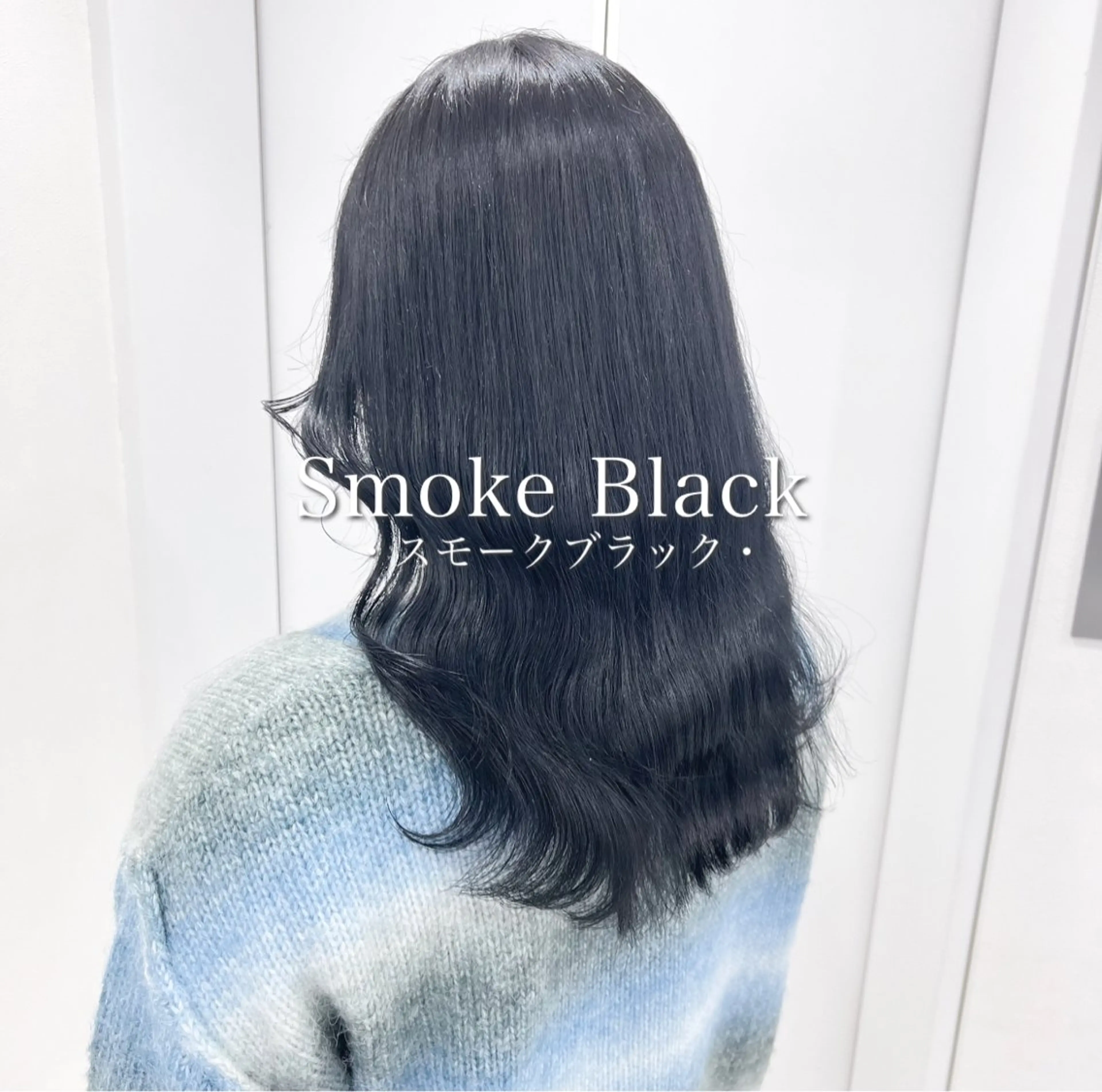セミロング カラー ヘアアレンジ メンズ 透明感カラー 🦋重くない暗髪🦋 Hana🦋のヘアスタイル