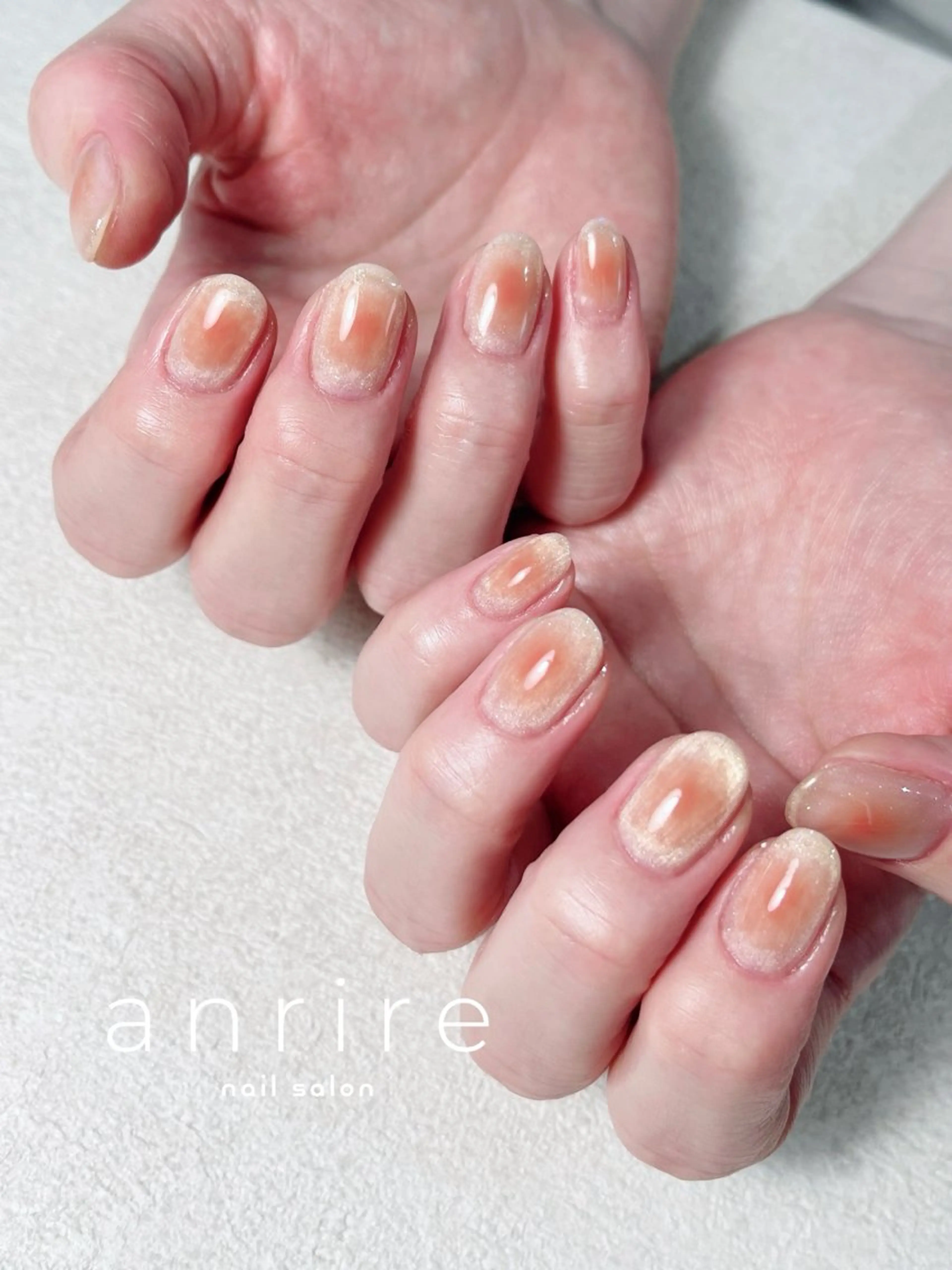 ネイル アートネイル チークネイル フラッシュネイル フラッシュマグ ジェルネイル ハンドネイル nail salon anrire〜アンリール〜所属・nailsalon anrireのネイルデザイン