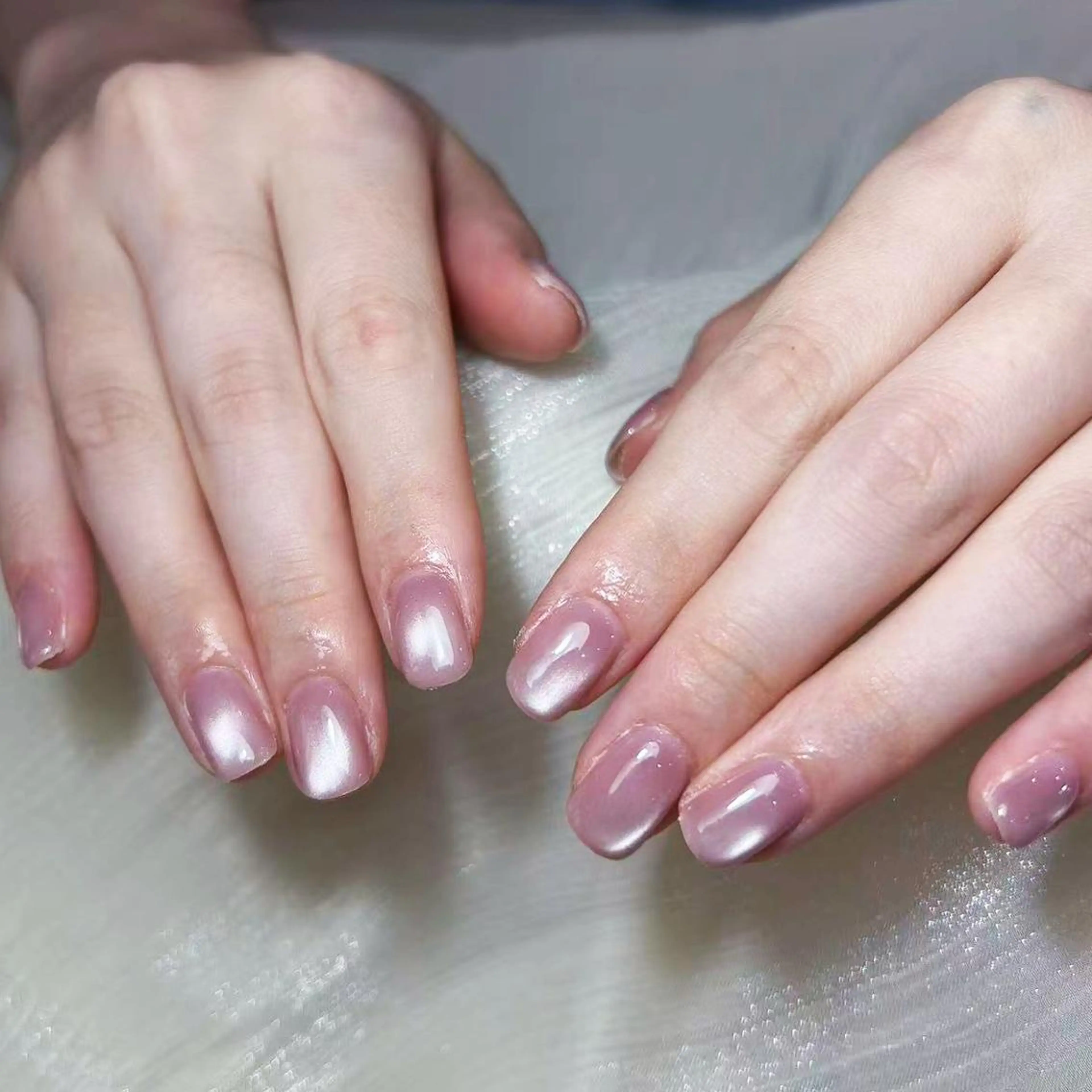 ネイル アートネイル オーロラネイル ガーリー キラキラネイル 韓国ネイル ハンドネイル DIAMOND 💅のネイルデザイン