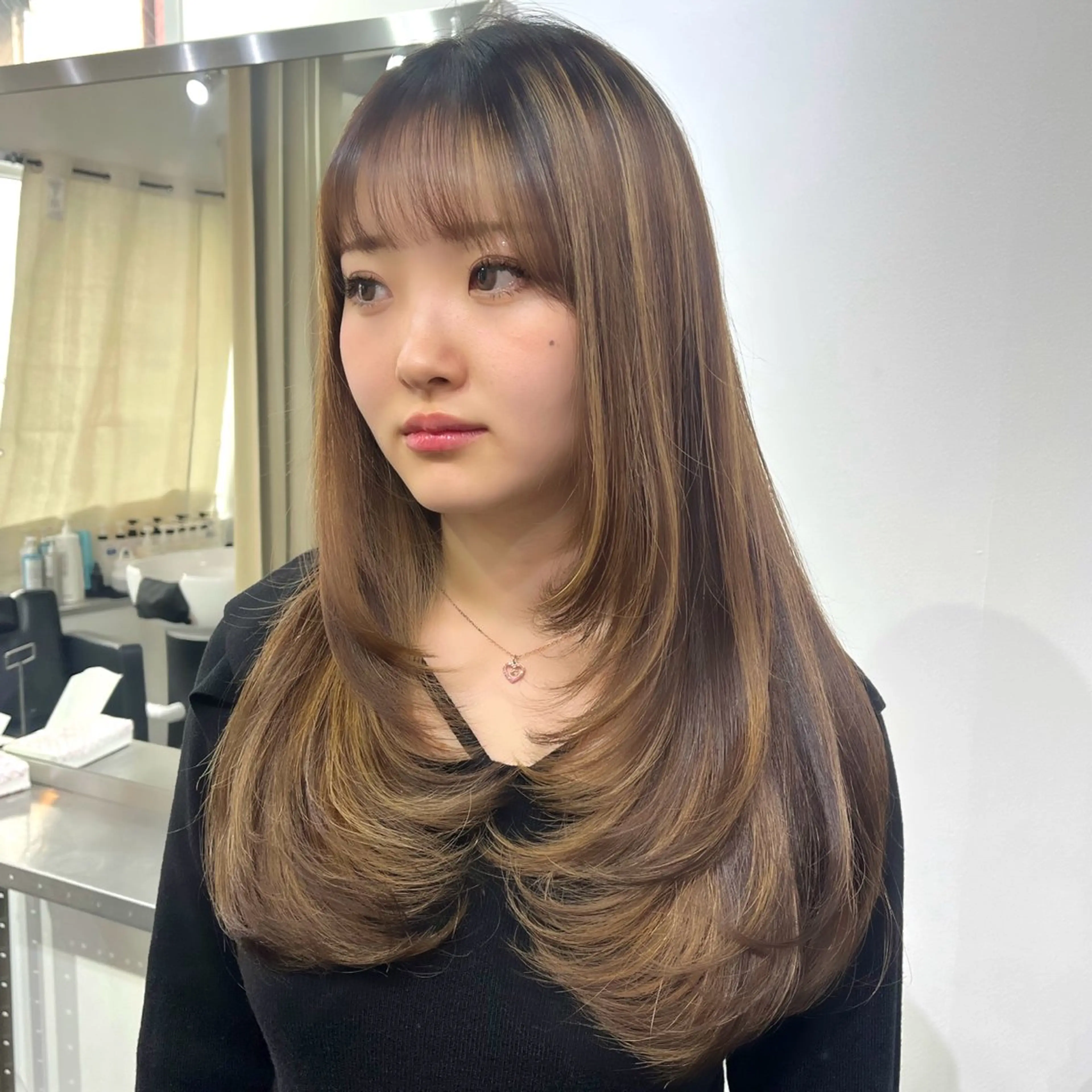 ロング ハイレイヤー レイヤーカット 早朝セット☀️ レイヤー/Momoのヘアスタイル