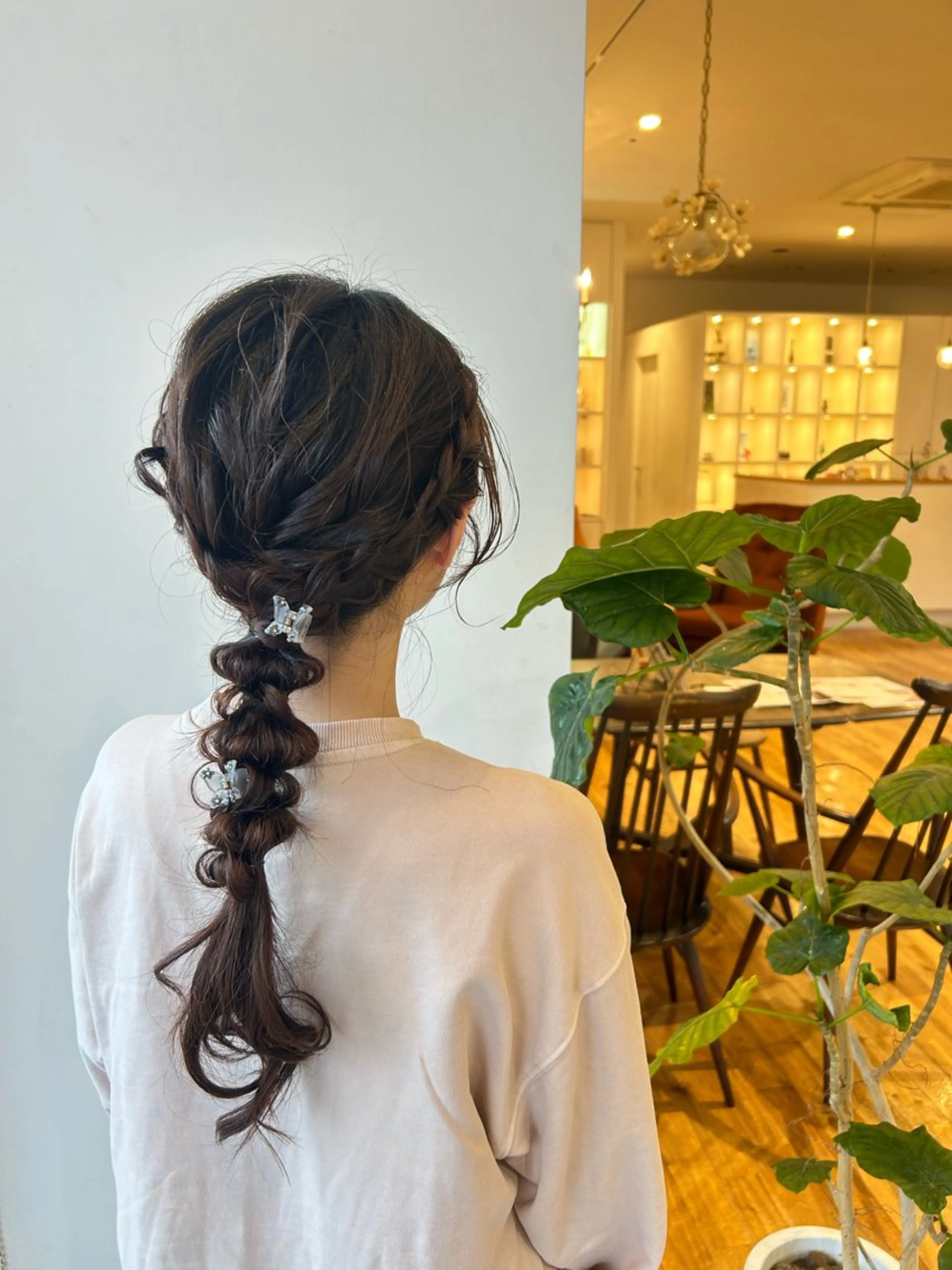 ロング ヘアセット sanaha🎀 カラーモデルのヘアスタイル