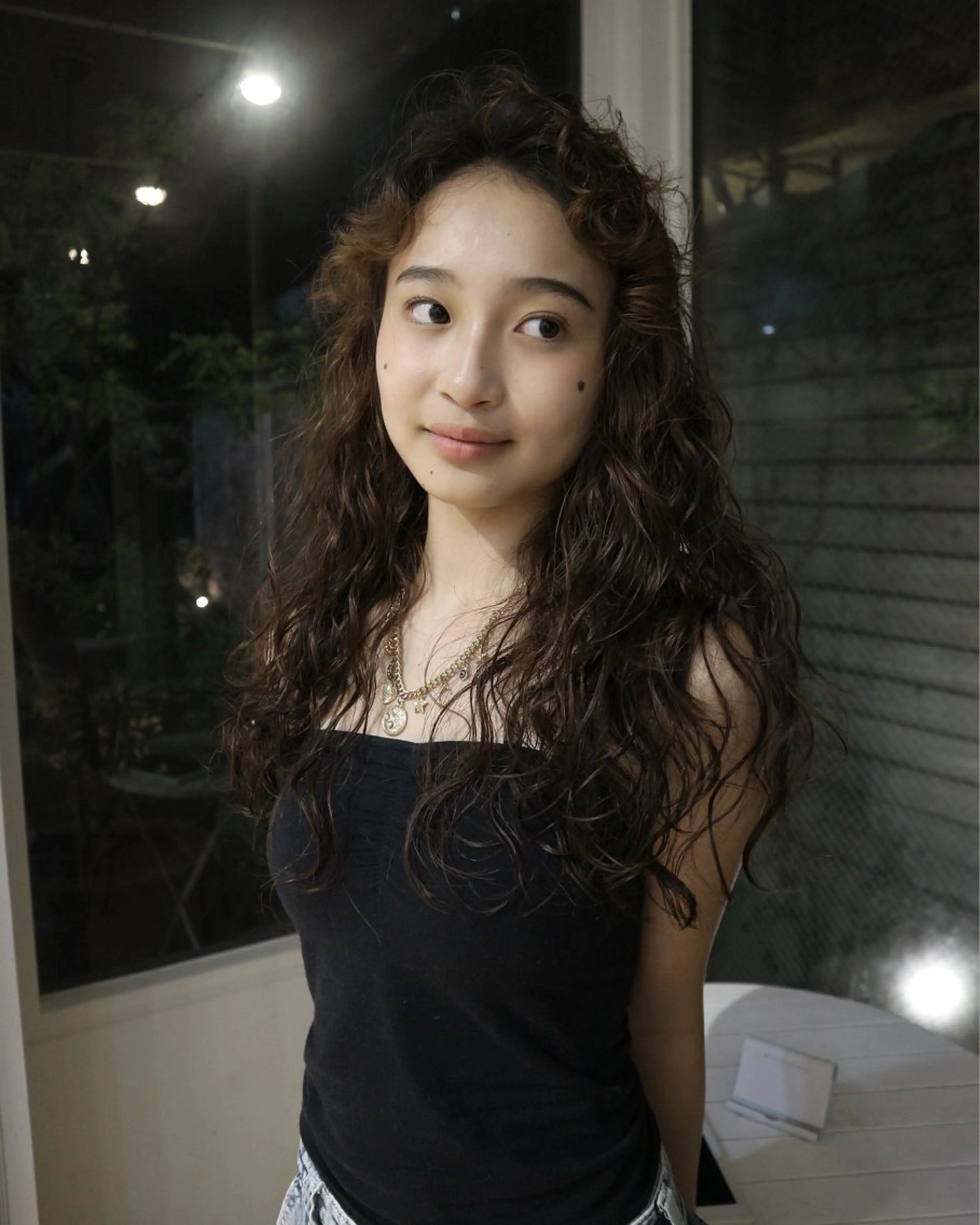 ロング パーマ プードルパーマ 来美 / クルミのヘアスタイル
