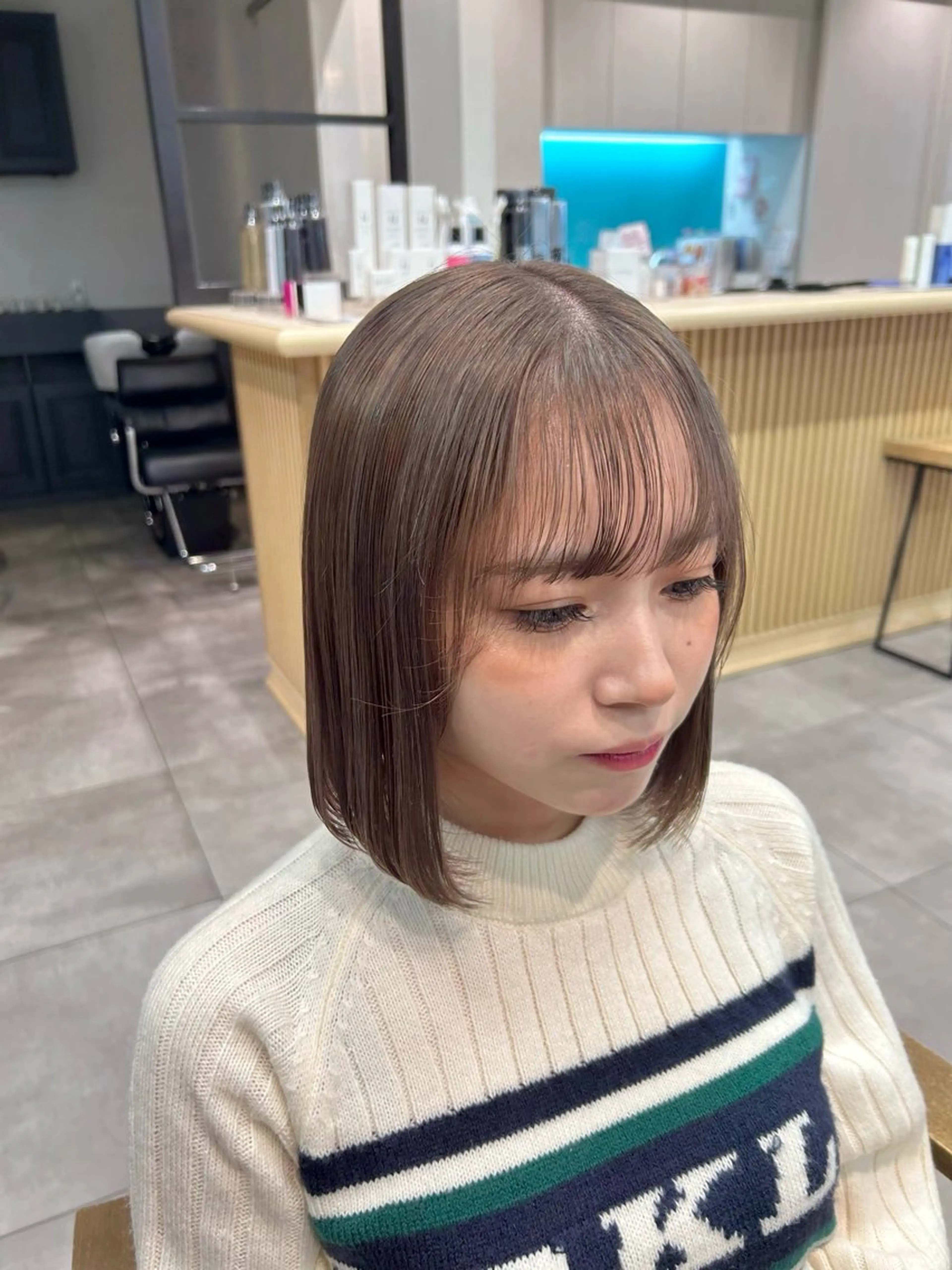 ショート ヘアカラー ショート・ボブ 🌈chinaのヘアスタイル