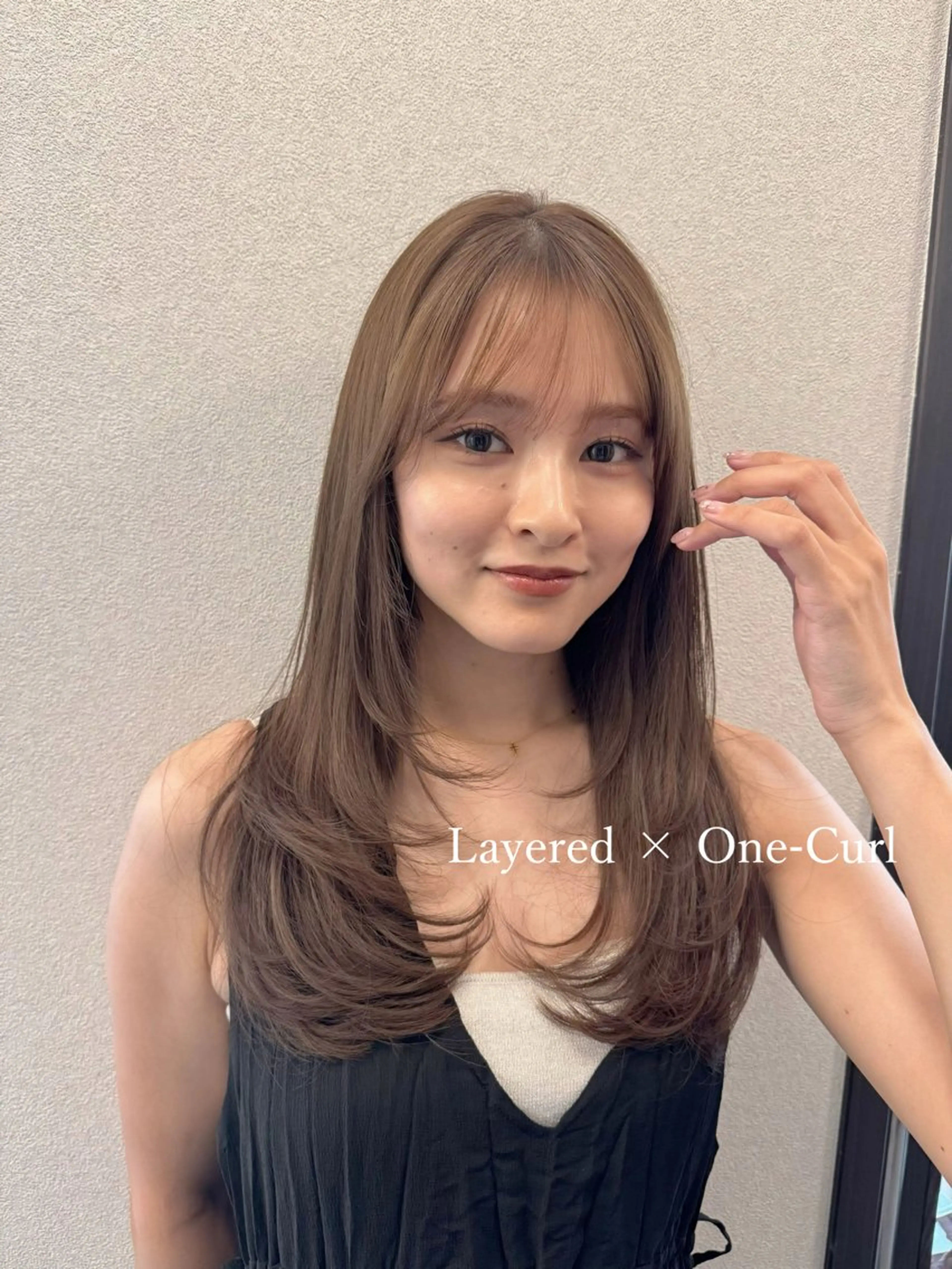 セミロング カット ヘアカラー トリートメント AMATELAS zero所属・髪質改善×透明感× トレンド/杉田 圭のヘアスタイル