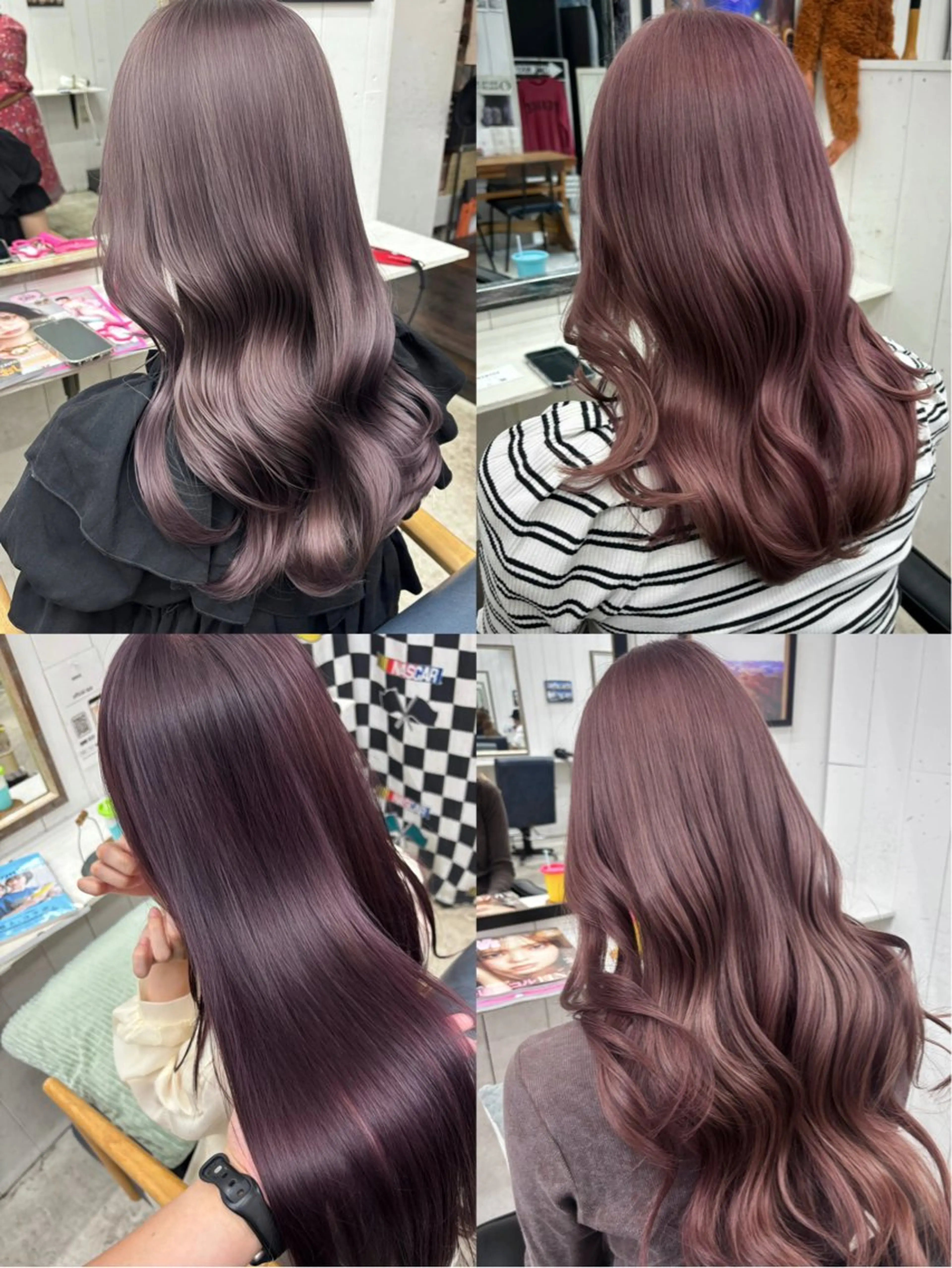 ロング カラー カット ヘアカラー トリートメント Ann. /レイヤーカットのヘアスタイル