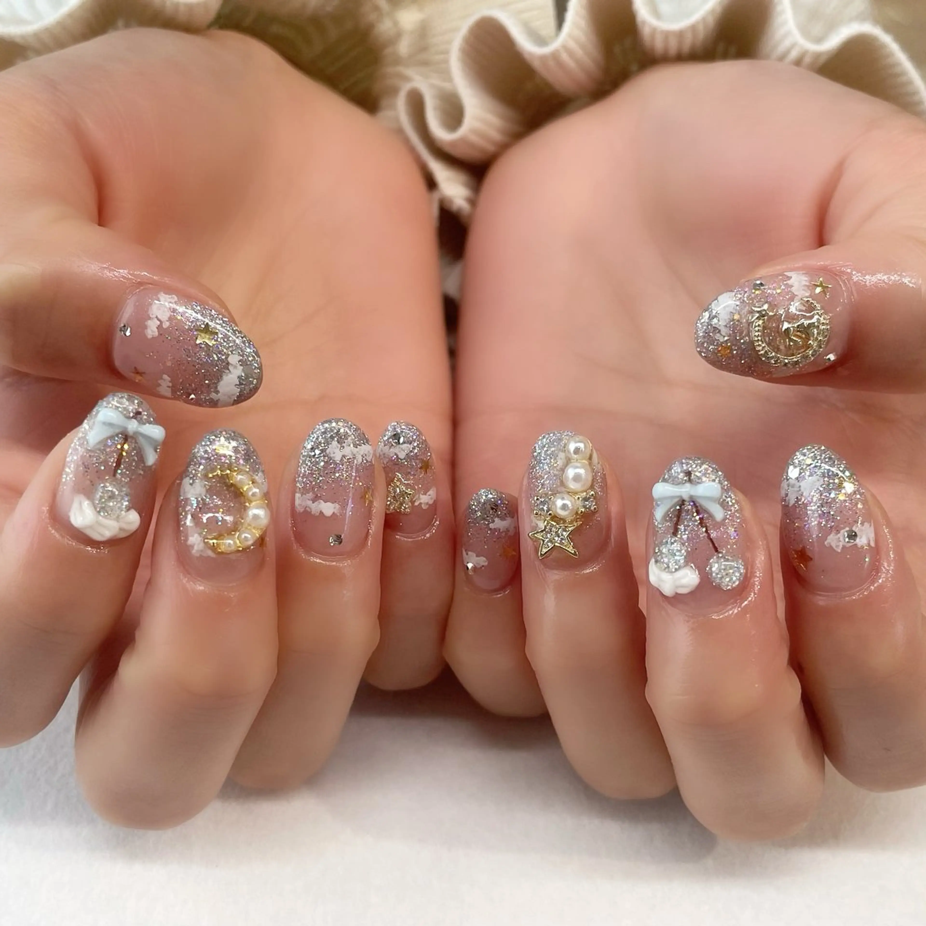 ネイル ハンドネイル 🌈🐰 saki. m 🐰🌈のネイルデザイン