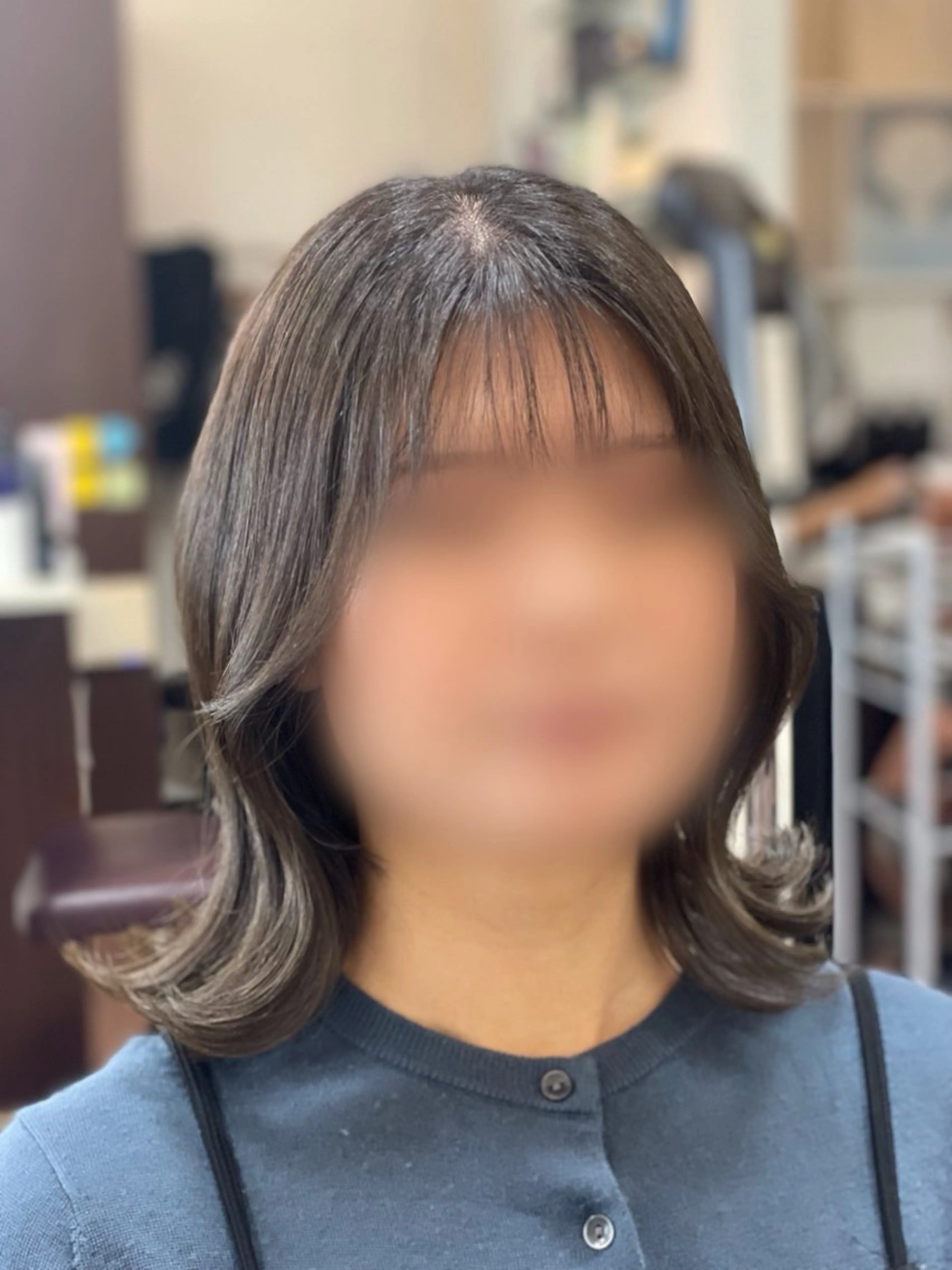 ショート カラー オリーブカラー くびれヘア 韓国風ヘア カット ヘアカラー 田中 美空のヘアスタイル