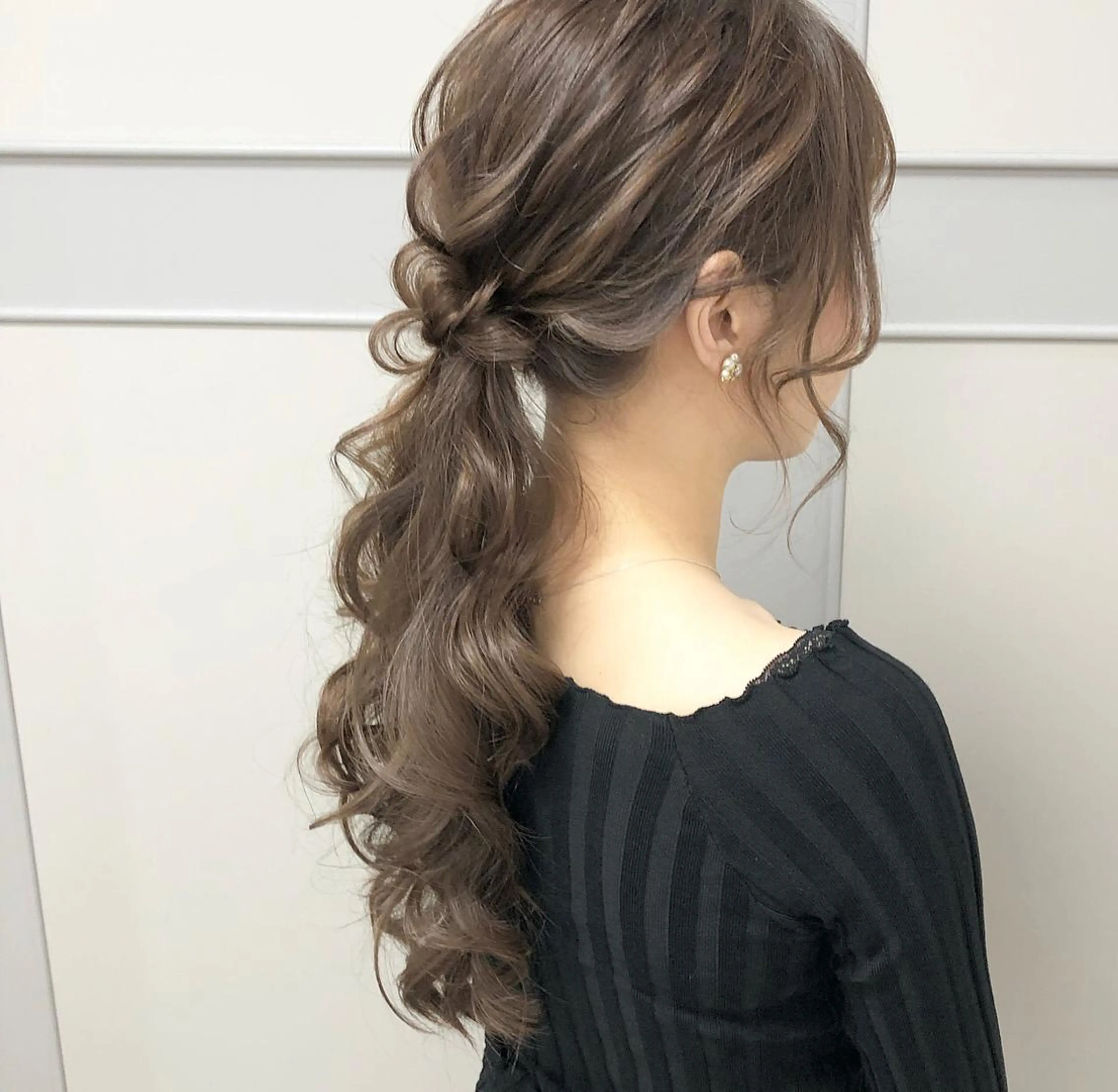 ロング カラー ヘアアレンジ ショコラグレージュ グレージュ autre所属・大久保 ひでなりのヘアスタイル