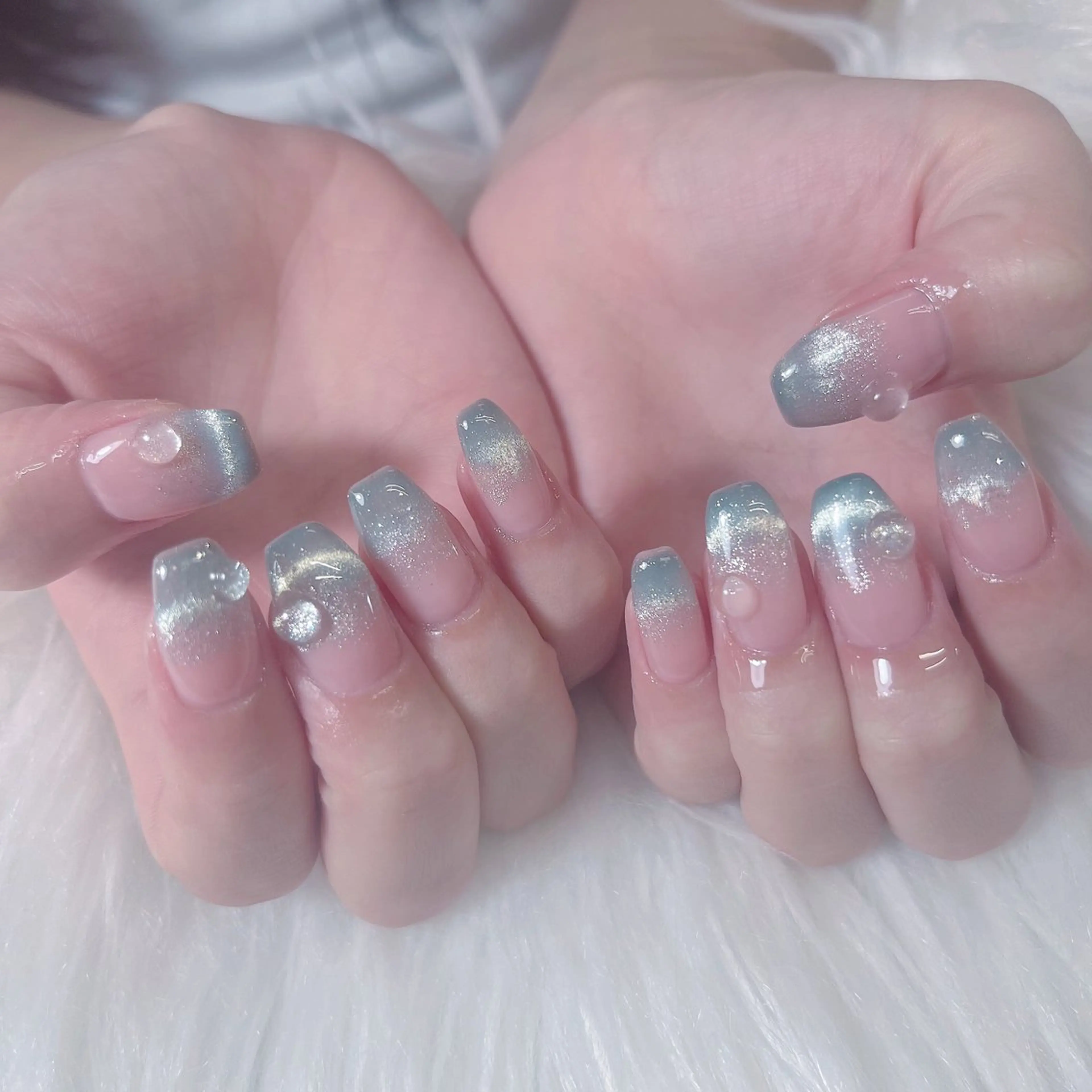 ネイル マグネットネイル ハンドネイル Maya 🧊🫧‪のネイルデザイン