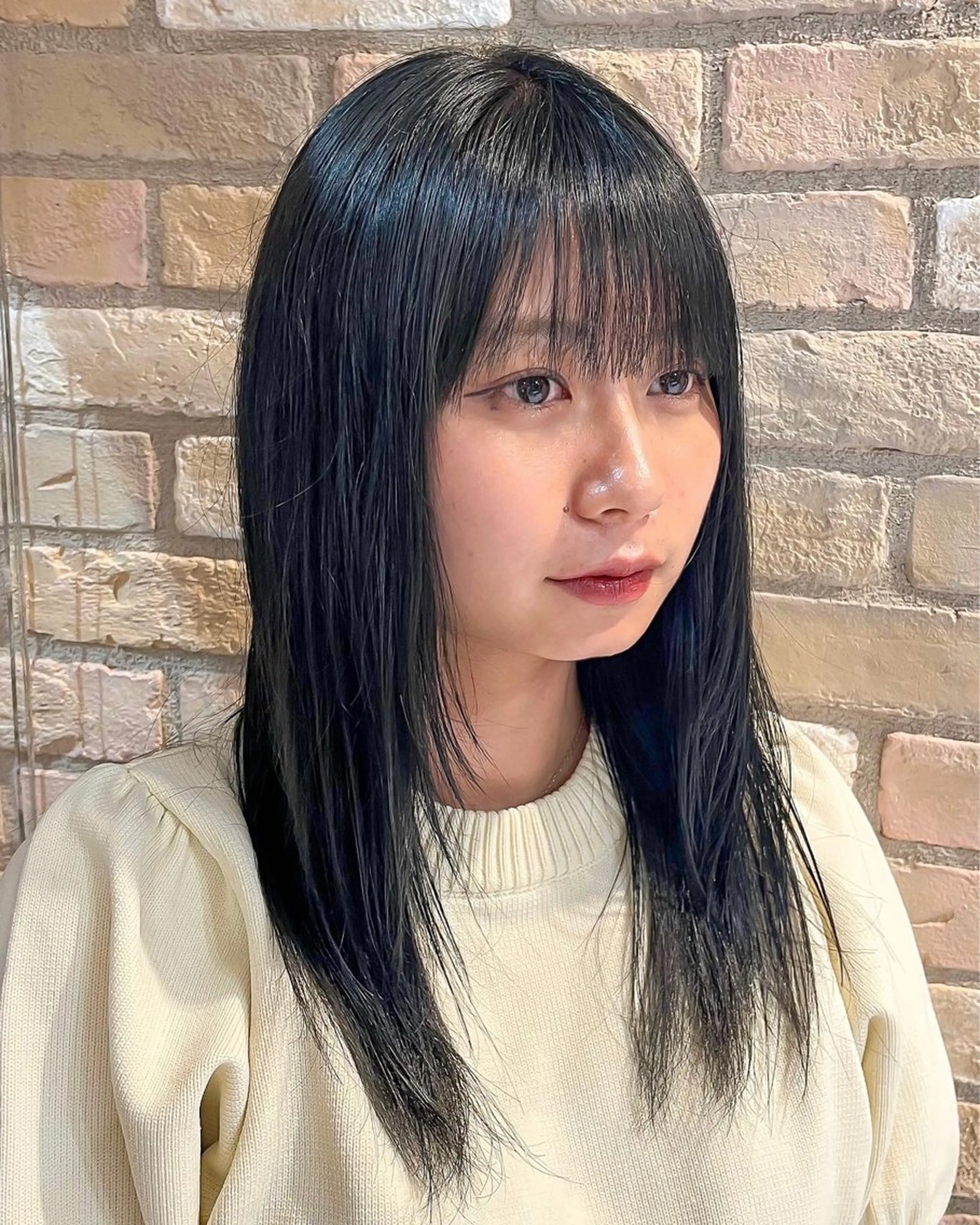 ミディアム ヘアカラー トリートメント ヘアセット ボブカット/髪質改善 /レディース/三鷹のヘアスタイル