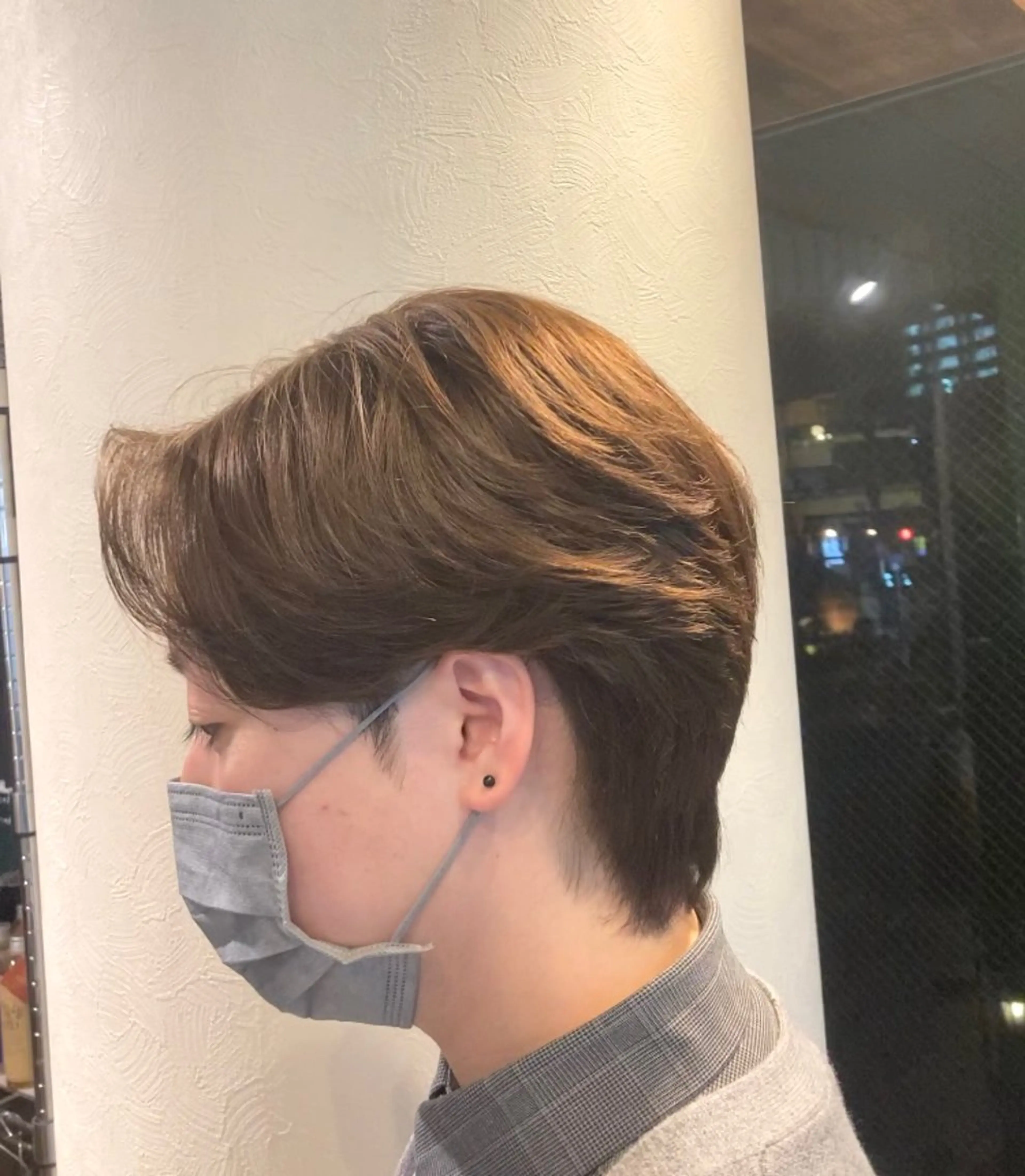 ミディアム カラー メンズ センターパート メンズ韓国風 韓国風ヘア カット ヘアカラー 💥横浜メンズ特化 💥ルキのヘアスタイル