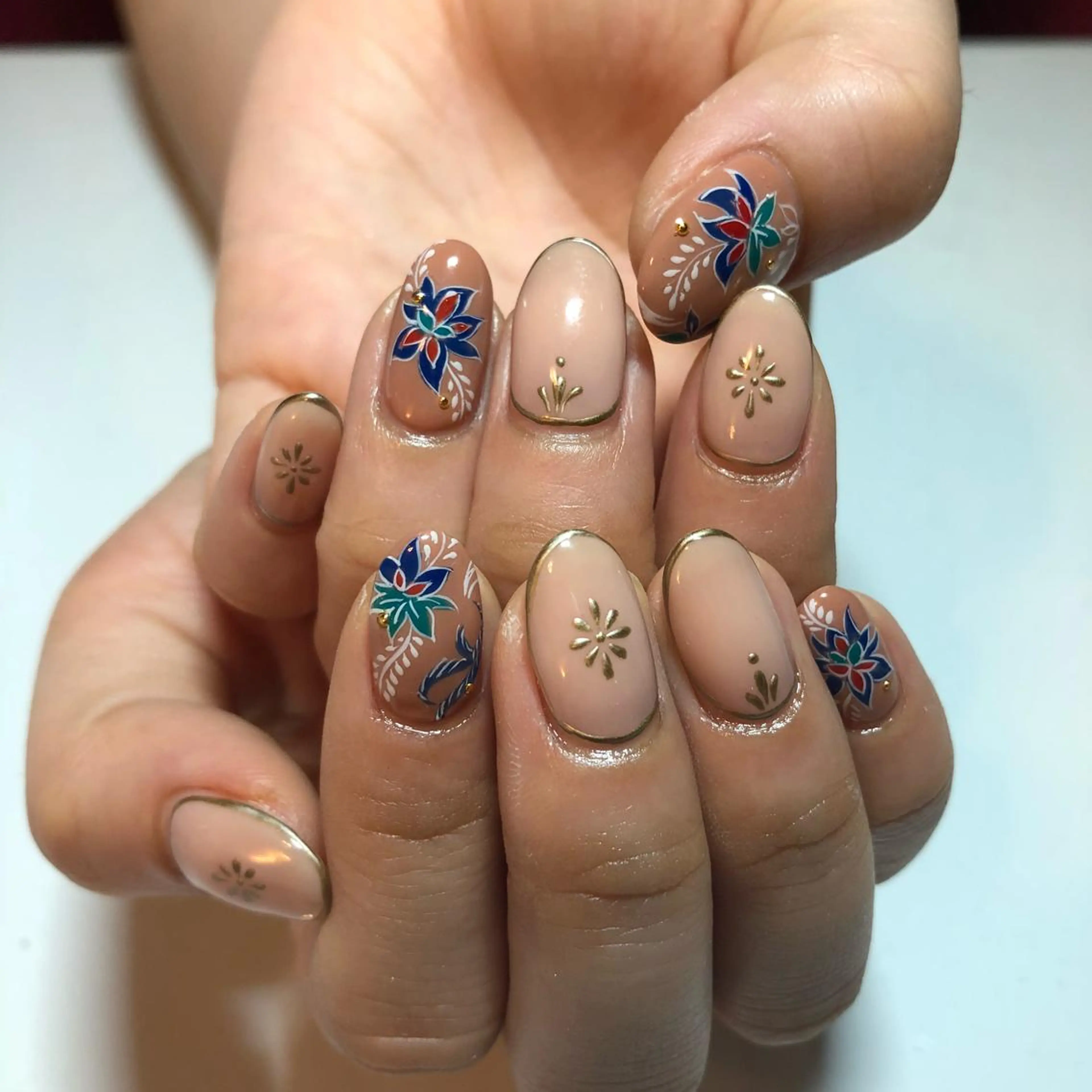 ネイル アートネイル フラワーネイル g-up nail所属・米田 律子のネイルデザイン