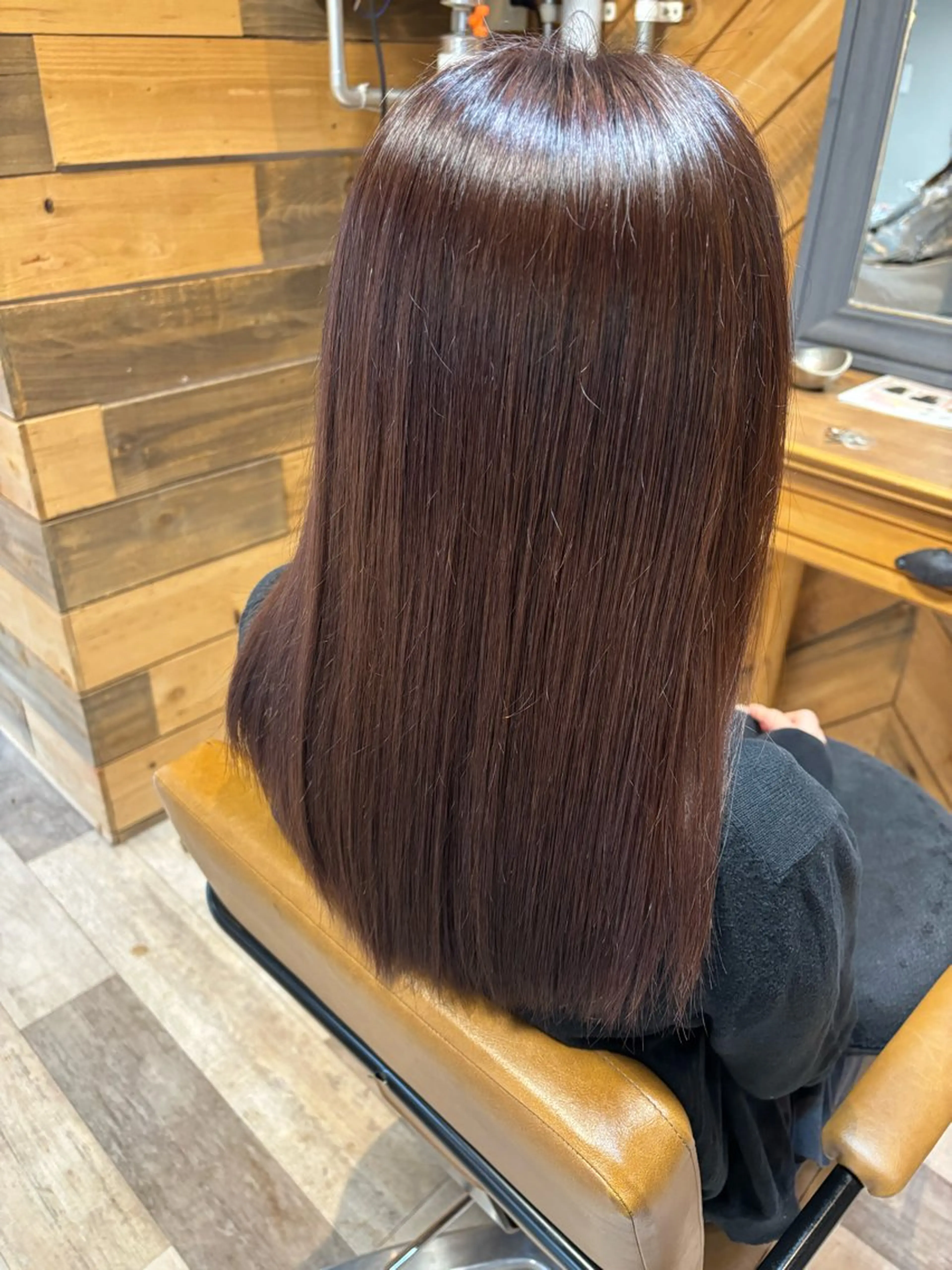 セミロング カット ヘアカラー トリートメント col 　asahikawa所属・岡本樹一/髪質改善 縮毛矯正/カラー🍁のヘアスタイル