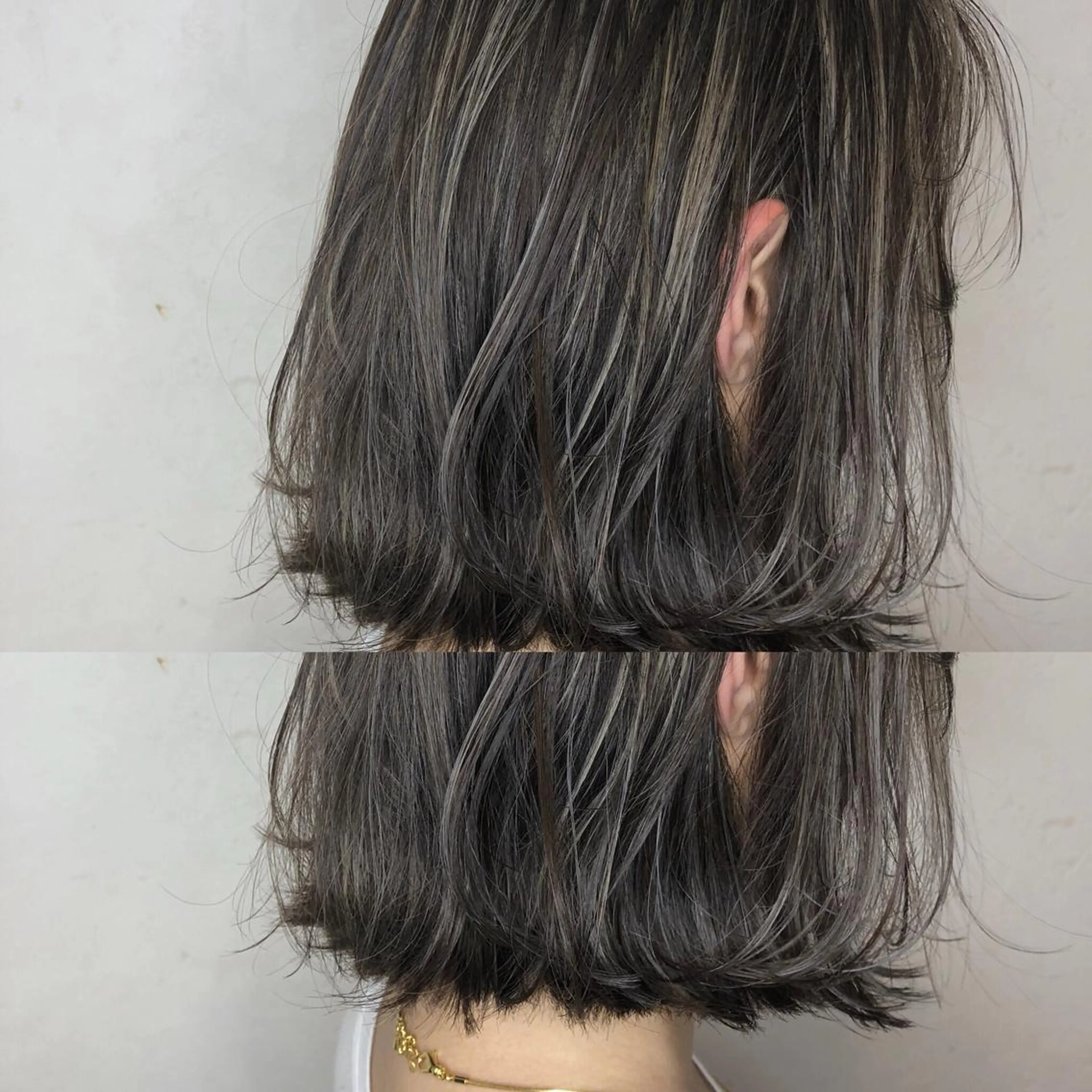 ショート カラー アディクシーカラー アッシュ 透明感カラー グレージュ ハイライトカラー JIL BLAN 京都のヘアスタイル