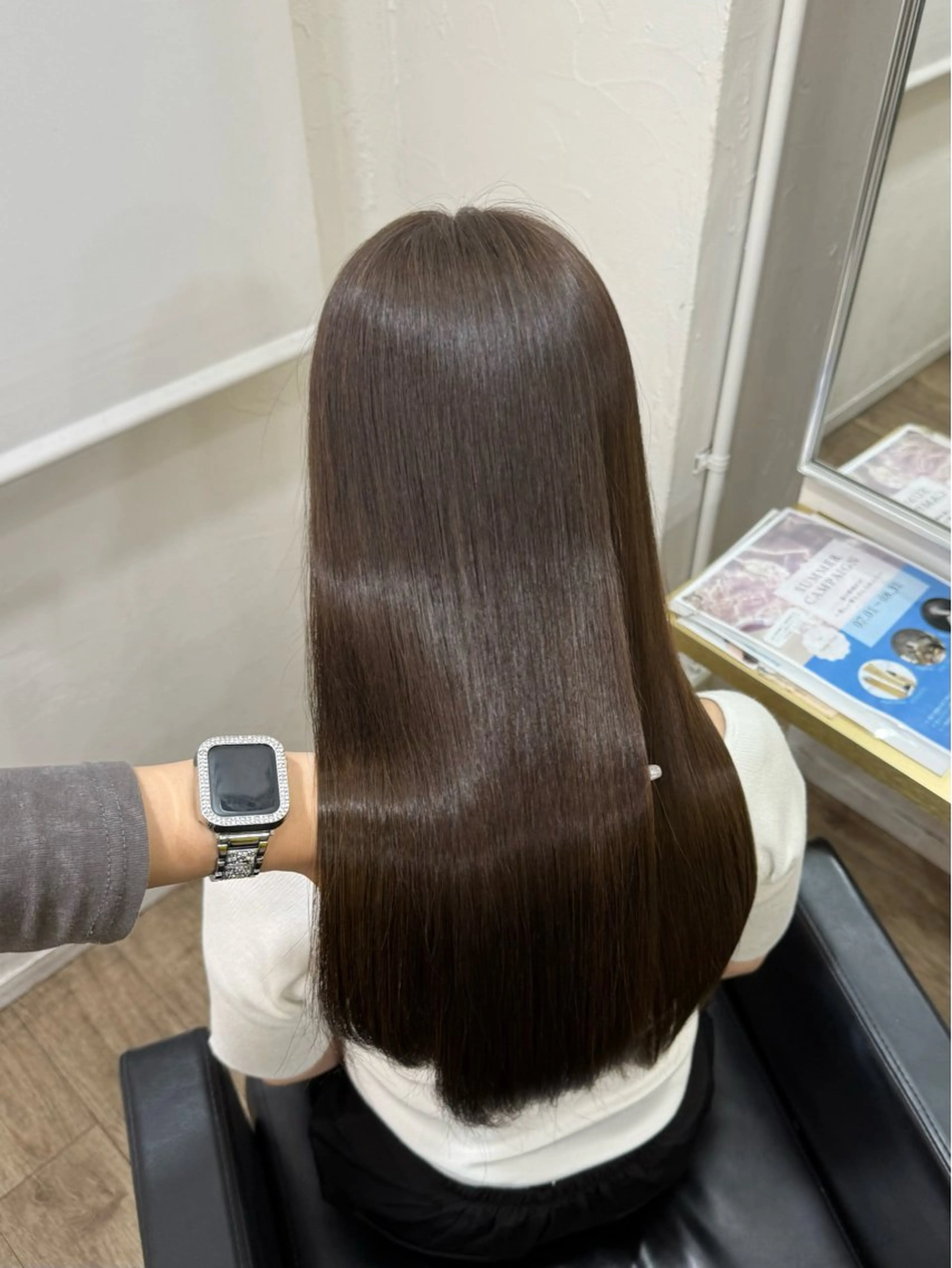 ロング カラー ヘアカラー トリートメント 茶屋町/ワンカラー RAN　モデル募集中のヘアスタイル